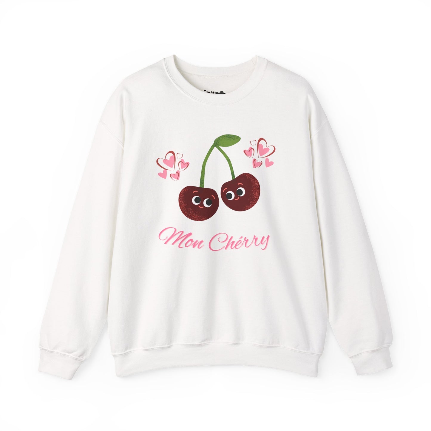 Mon Cherry Funny Fruit Pun Sweatshirt - Cozy Unisex Fashion, Relaxed Style for Everyday Wear, Great Gift Idea