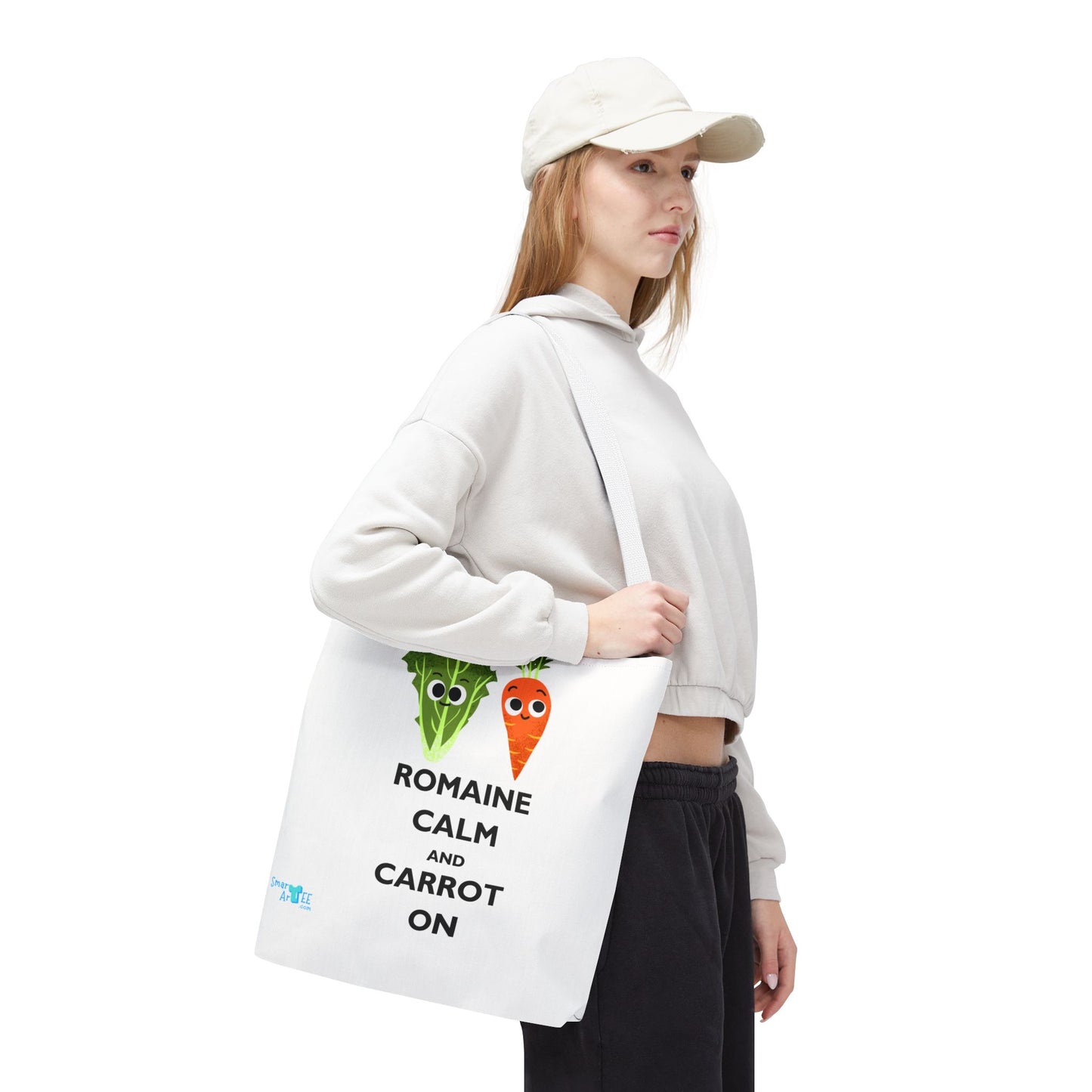 Romaine Calm Tote Bag, Funny Tote for Garden Lovers, Eco-Friendly Shopper, Gift for Veggie Enthusiasts, Grocery Bag, Quirky Farm Bag