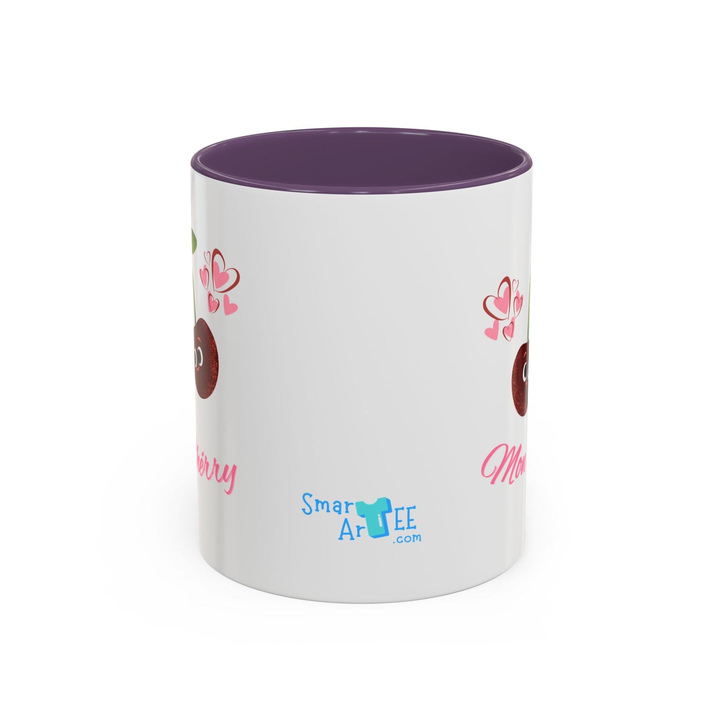Cute Cherry Accent Coffee Mug - Fun Gift for Cherry Lovers, Coffee Lover Decor, Valentine's Day, Cute Kitchenware