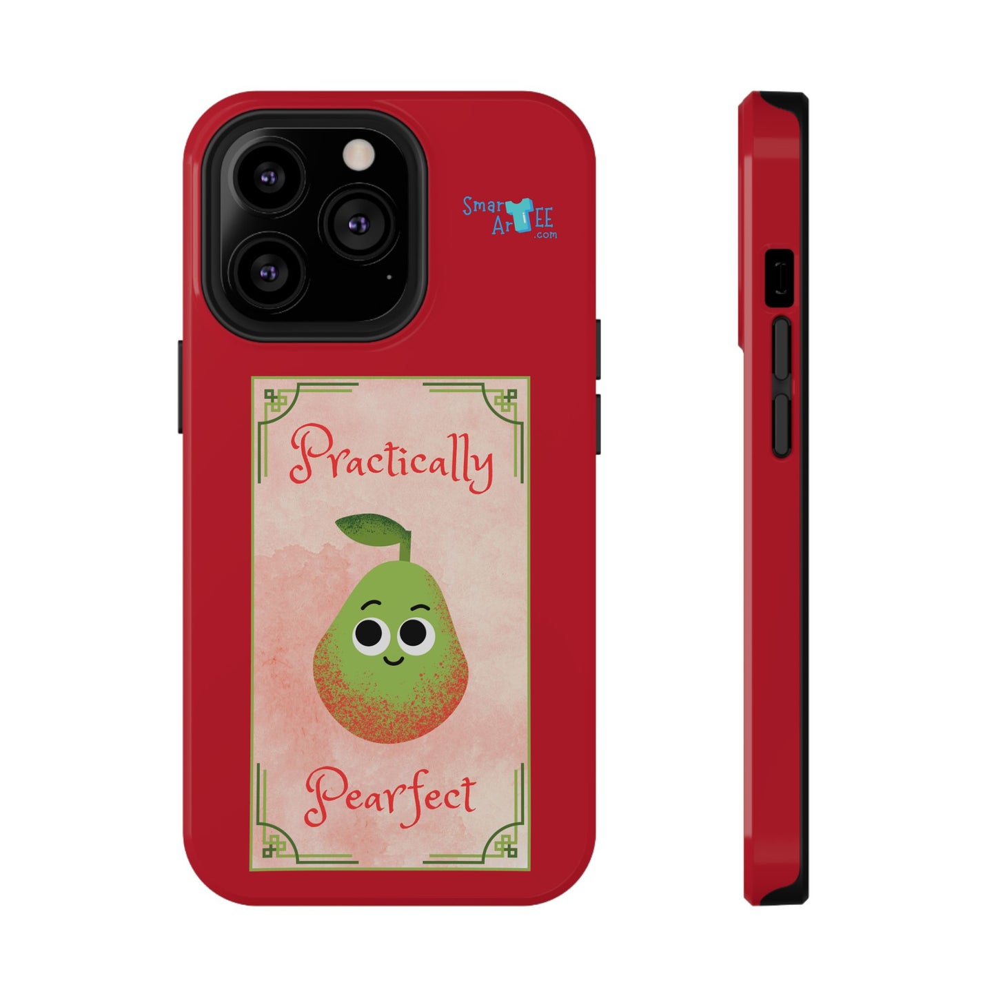 Cute Impact-Resistant Phone Case - Practically Pearfect, Fun Gift for Kids, Durable Phone Cover, Unique Phone Accessory, Youthful Style