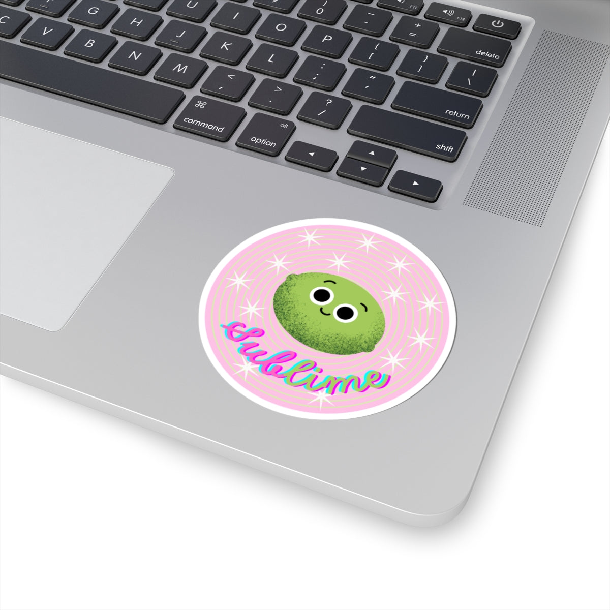 Sublime Lime Kiss-Cut Stickers | Cute Lime Decoration for Laptops, Water Bottles, Journals, Kids’ Crafts, Gift Ideas