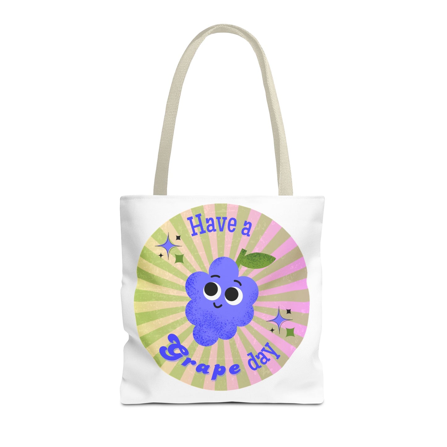 Cute Grape Day Tote Bag - Fun Reusable Shopping Bag, Gift for Fruit Lovers, Eco-Friendly Tote, Summer Bag, Kids' Toy Bag