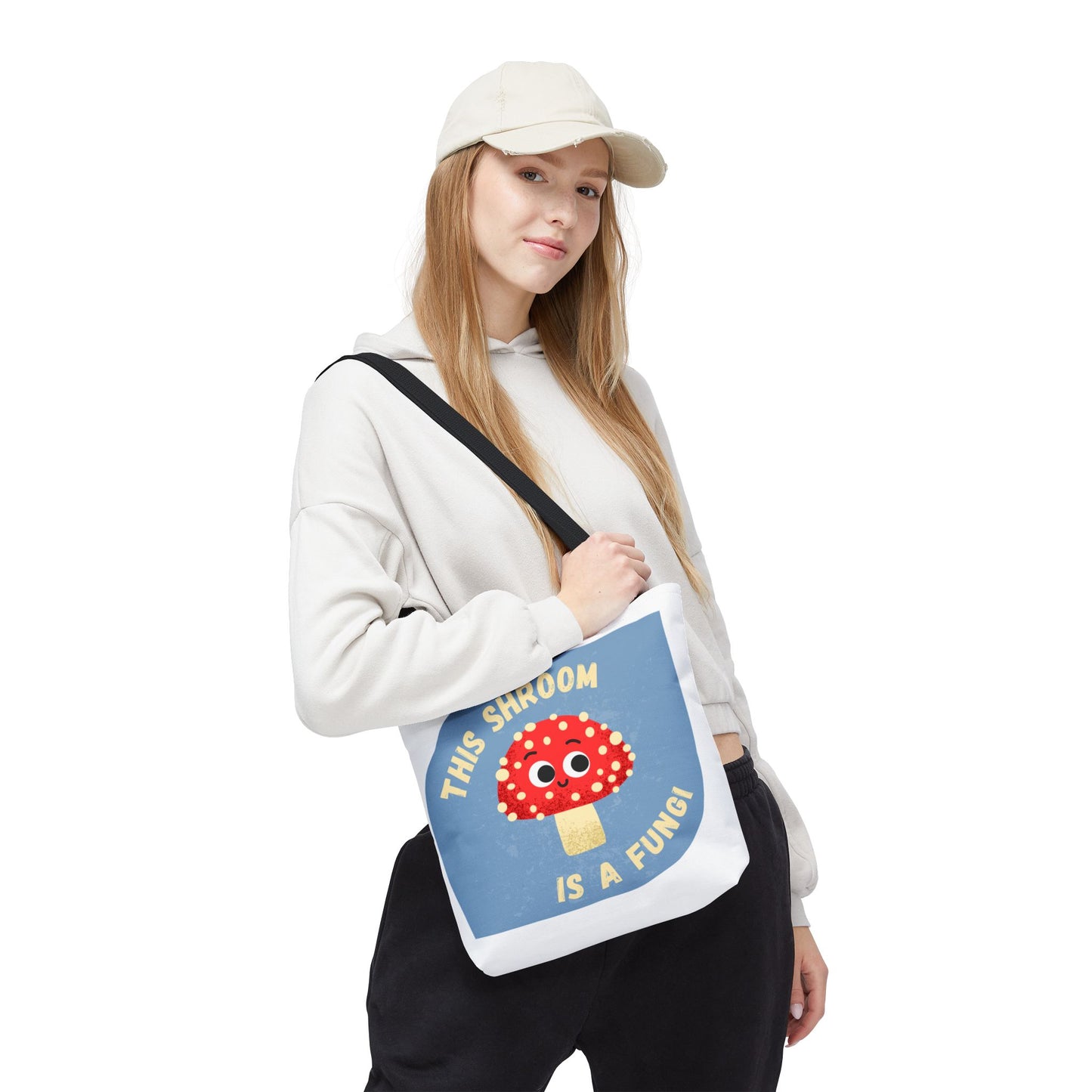 Cute Mushroom Tote Bag - Funny Gift for Mushroom Lovers, Eco-Friendly Shopping Bag, Artsy Tote, Whimsical Weekender Bag, Unique Gift Idea