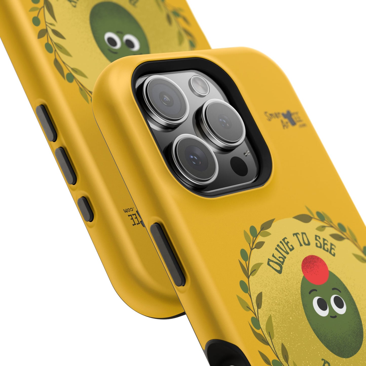 Cute Olive Phone Case, Impact-Resistant Phone Cover, Great Gift for All Ages, Trendy Cell Case, Fun Phone Accessory, Unique Olive Design