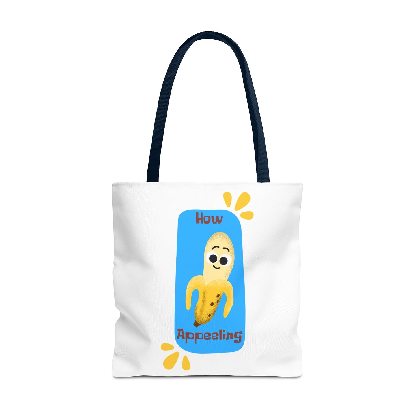 Fun Banana Tote Bag, Cute Shopping Bag, Novelty Bag, Gift for Fruit Lovers, How Appealing Bag, Eco-Friendly Tote