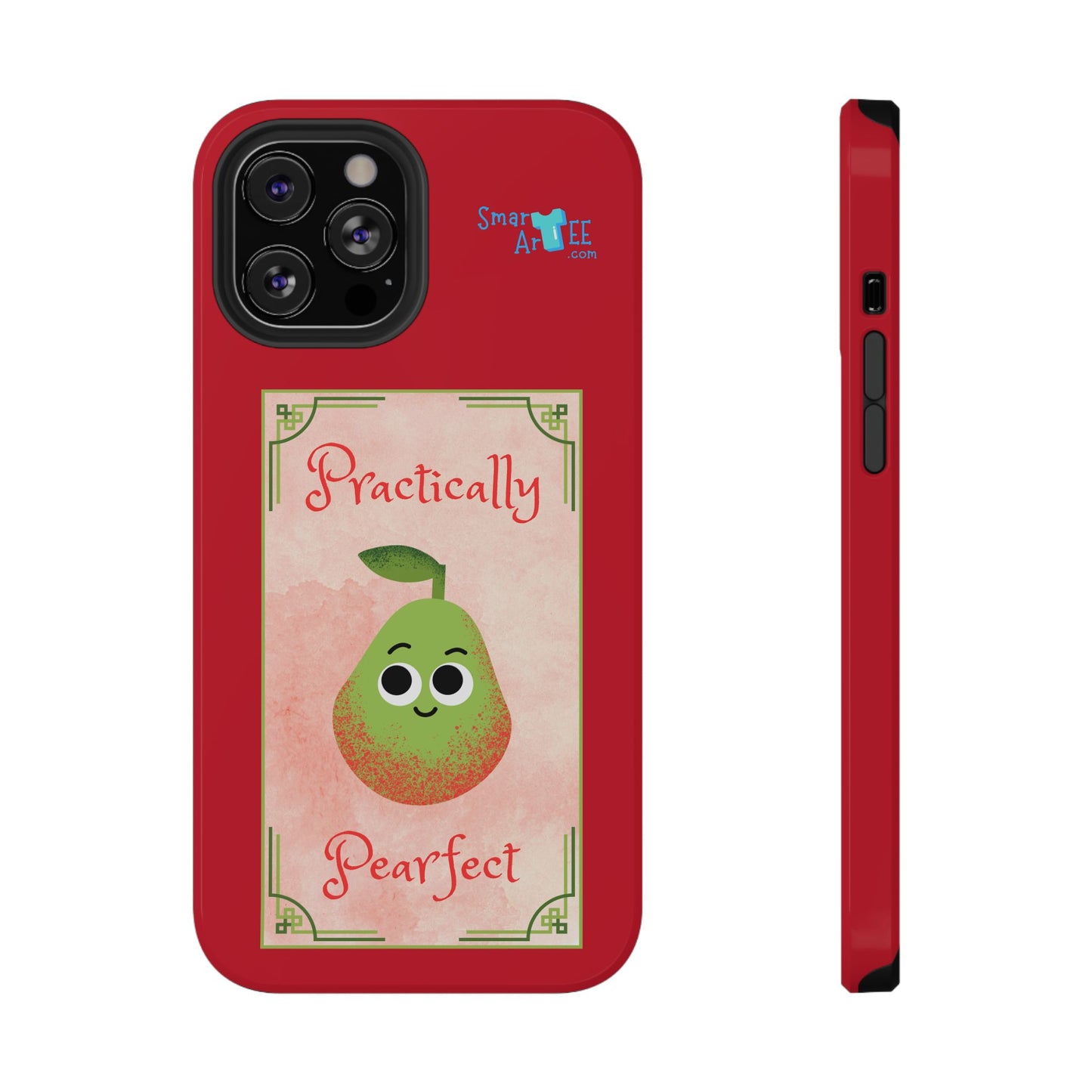 Cute Impact-Resistant Phone Case - Practically Pearfect, Fun Gift for Kids, Durable Phone Cover, Unique Phone Accessory, Youthful Style