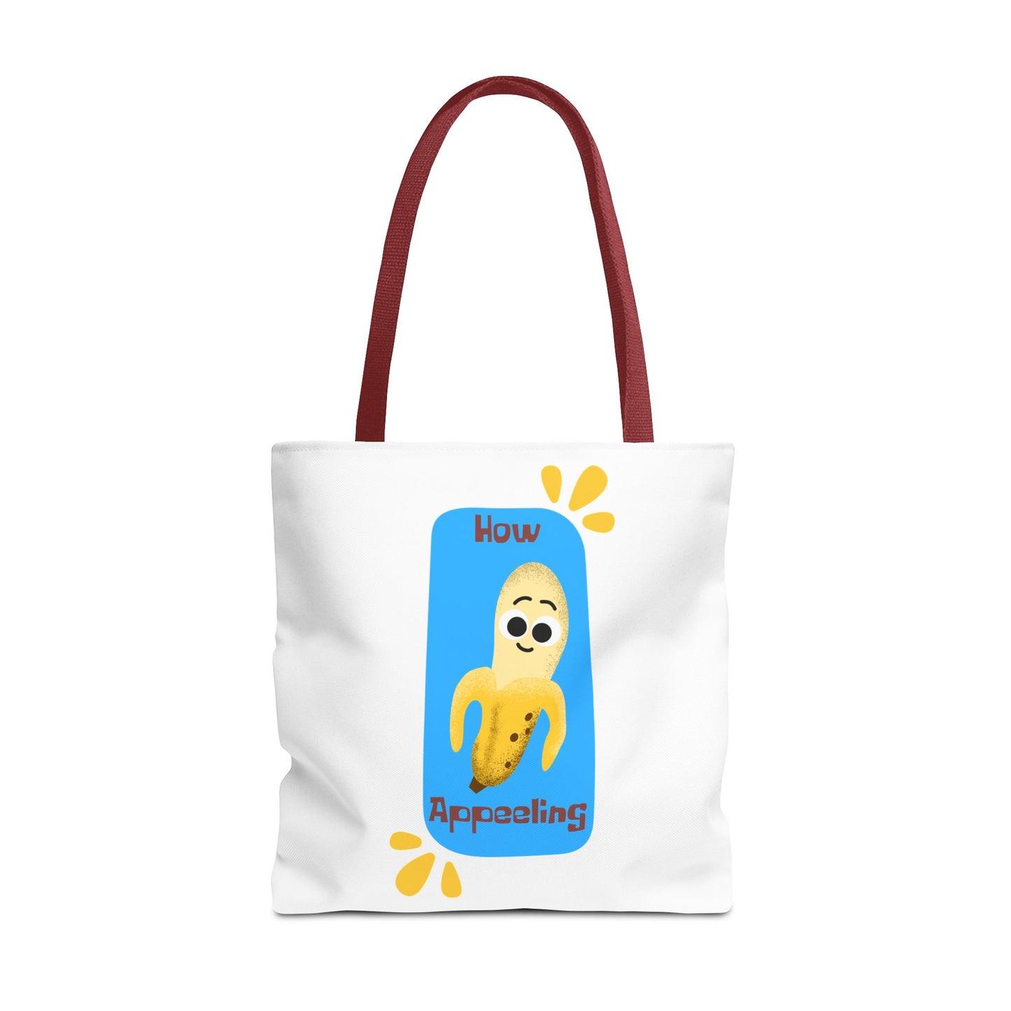 Fun Banana Tote Bag, Cute Shopping Bag, Novelty Bag, Gift for Fruit Lovers, How Appealing Bag, Eco-Friendly Tote