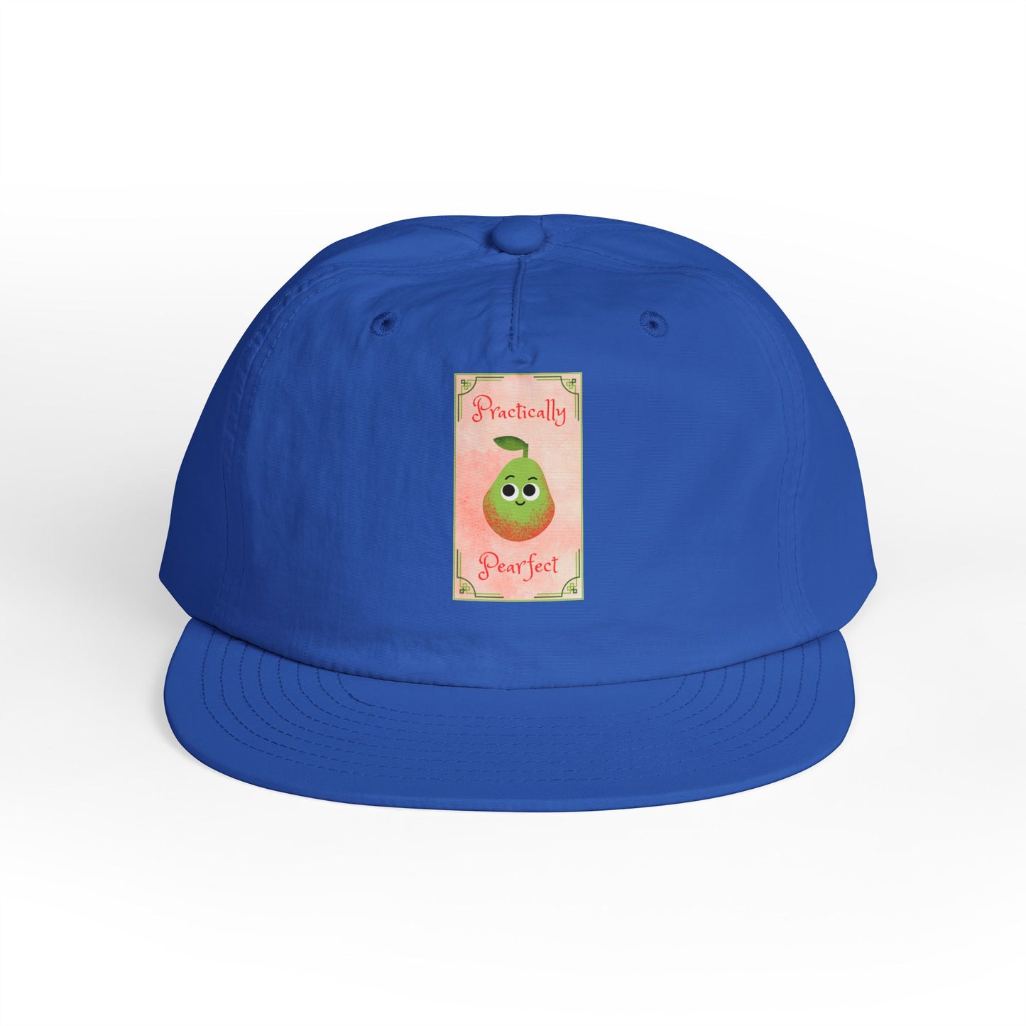 Surf Cap with 'Perfectly Pear' Design - Fun Beachwear, Summer Accessory, Gift Hat for Surfers, Casual Outfit, Beach Party Essential