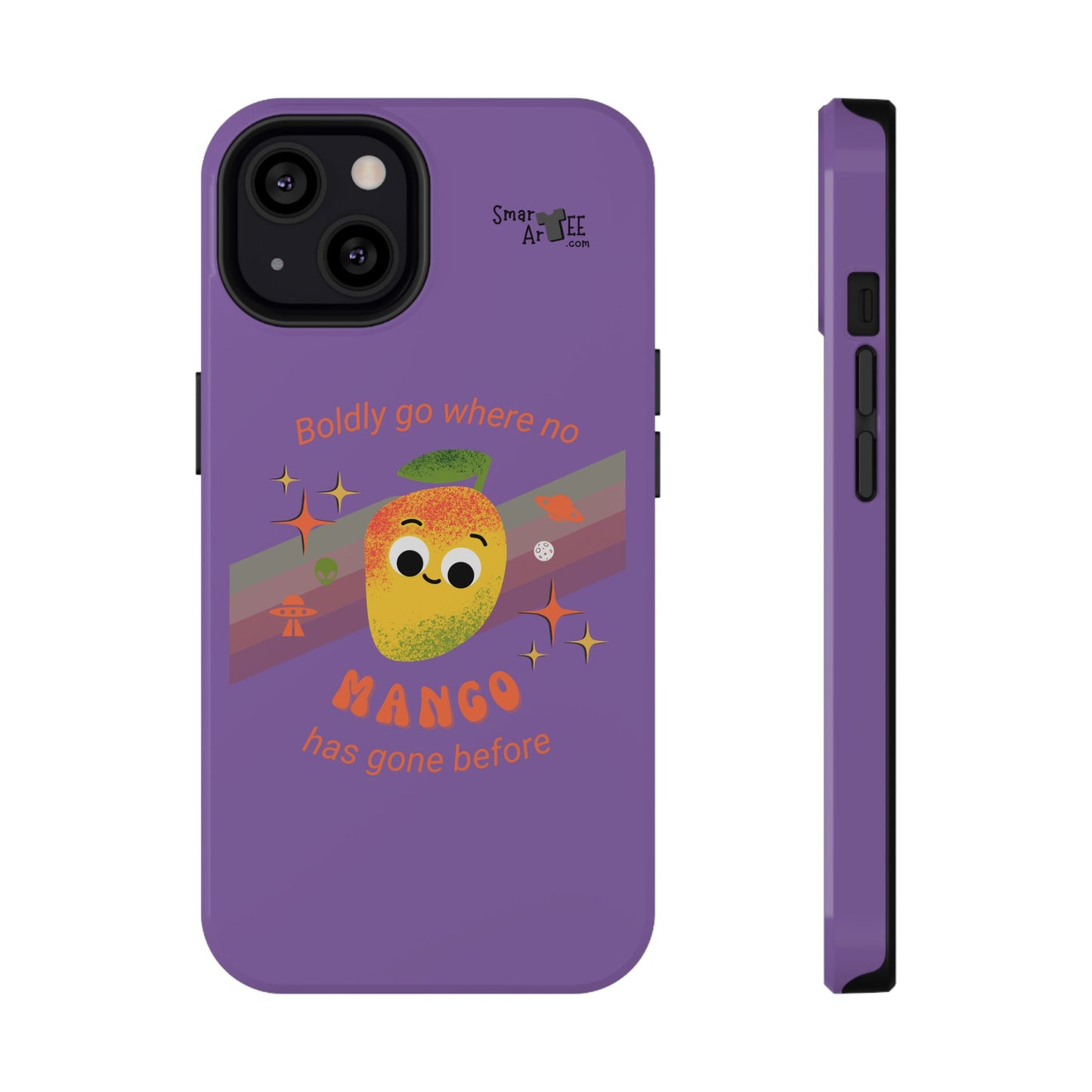 Star Trek Themed Mango Pun Phone Case, Impact-Resistant Case, Quirky Tech Accessory, Cute Phone Cover, Gift for Fruit Lovers
