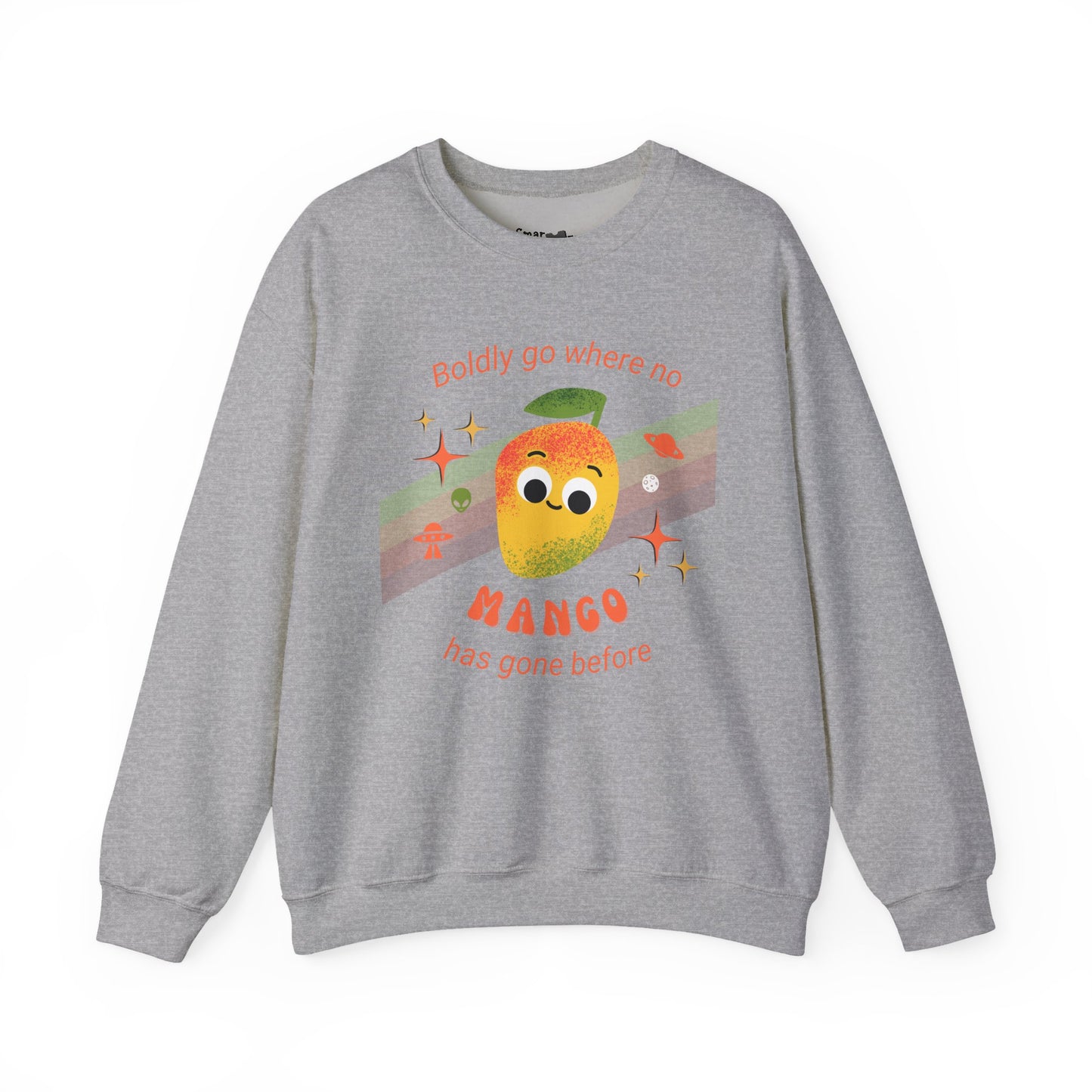 Mango Adventure Crewneck Sweatshirt, Cute Mango Sweatshirt, Fun Fruit Pun Apparel, Perfect Gift for Friends
