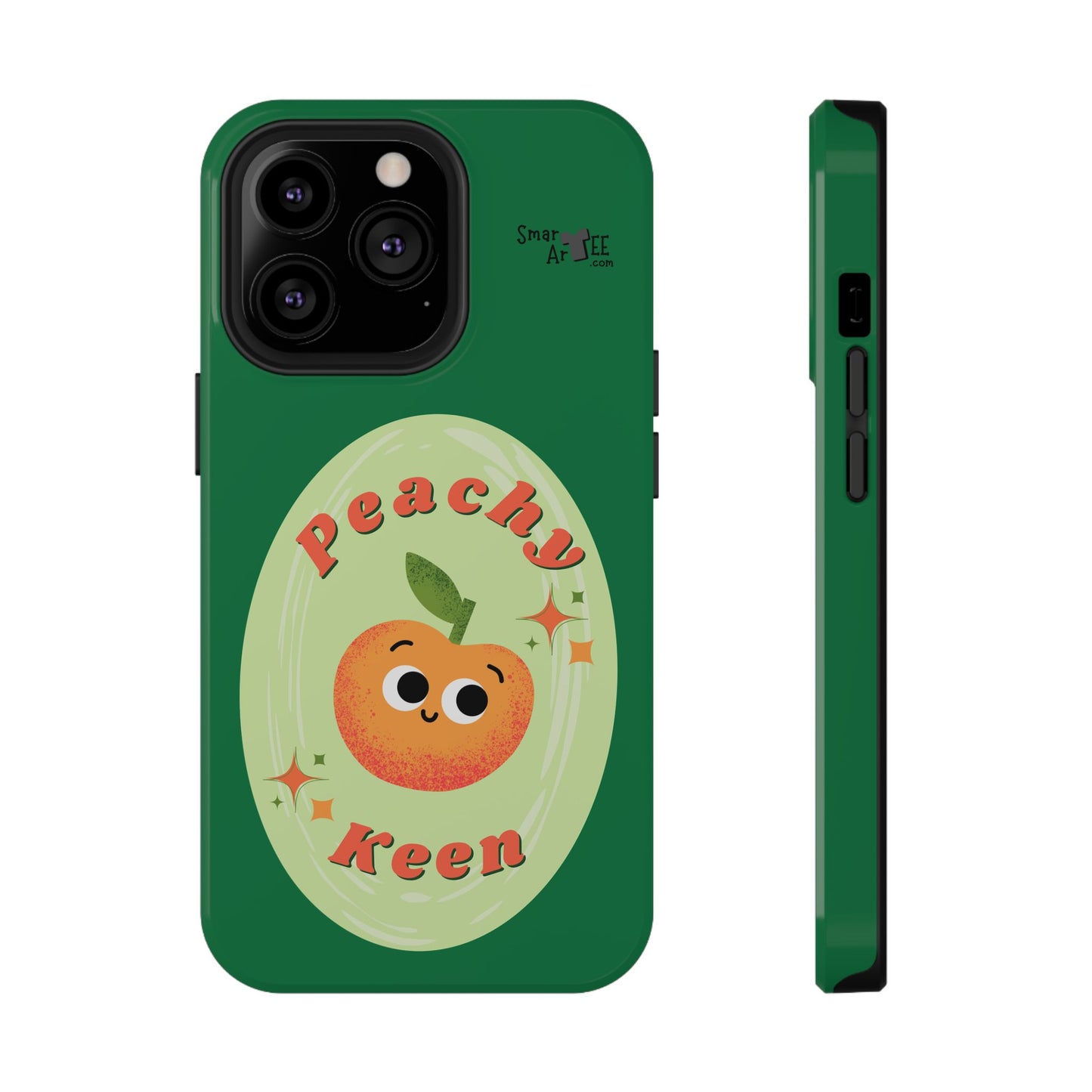 Peachy Keen Phone Case, Cute Impact-Resistant Case, Fun Smartphone Cover, Gift for Fruit Lovers, Customizable Phone Accessory