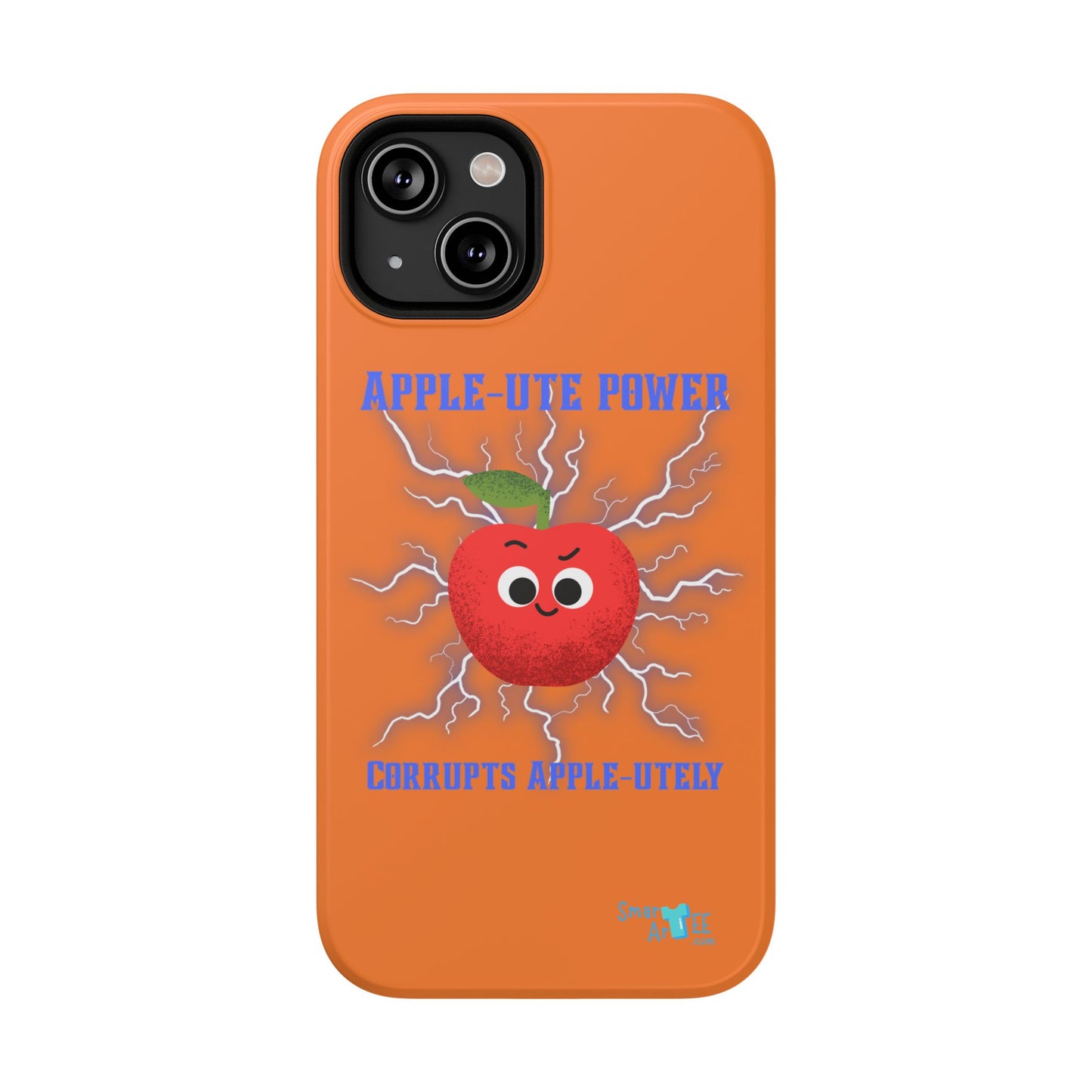 Impact-Resistant Phone Case with Apple Power Design, Cute Phone Protector, Funky Gift for Teens, Fun Accessory, Vibrant Tech Case