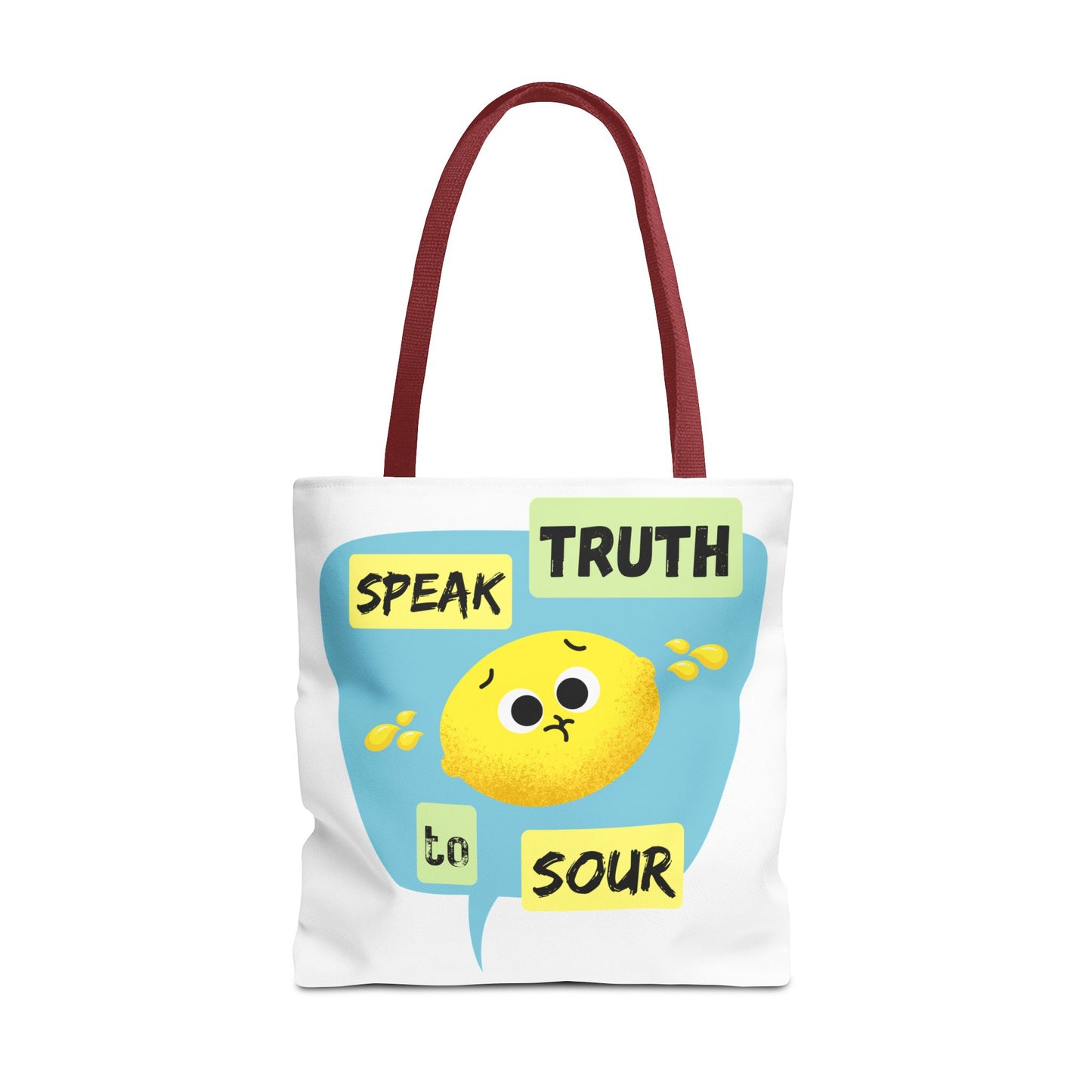 Cheerful Tote Bag with Motivational Quote, Perfect Gift for Friends, Essential Everyday Bag, Inspirational Gift, Fun Shopping Bag