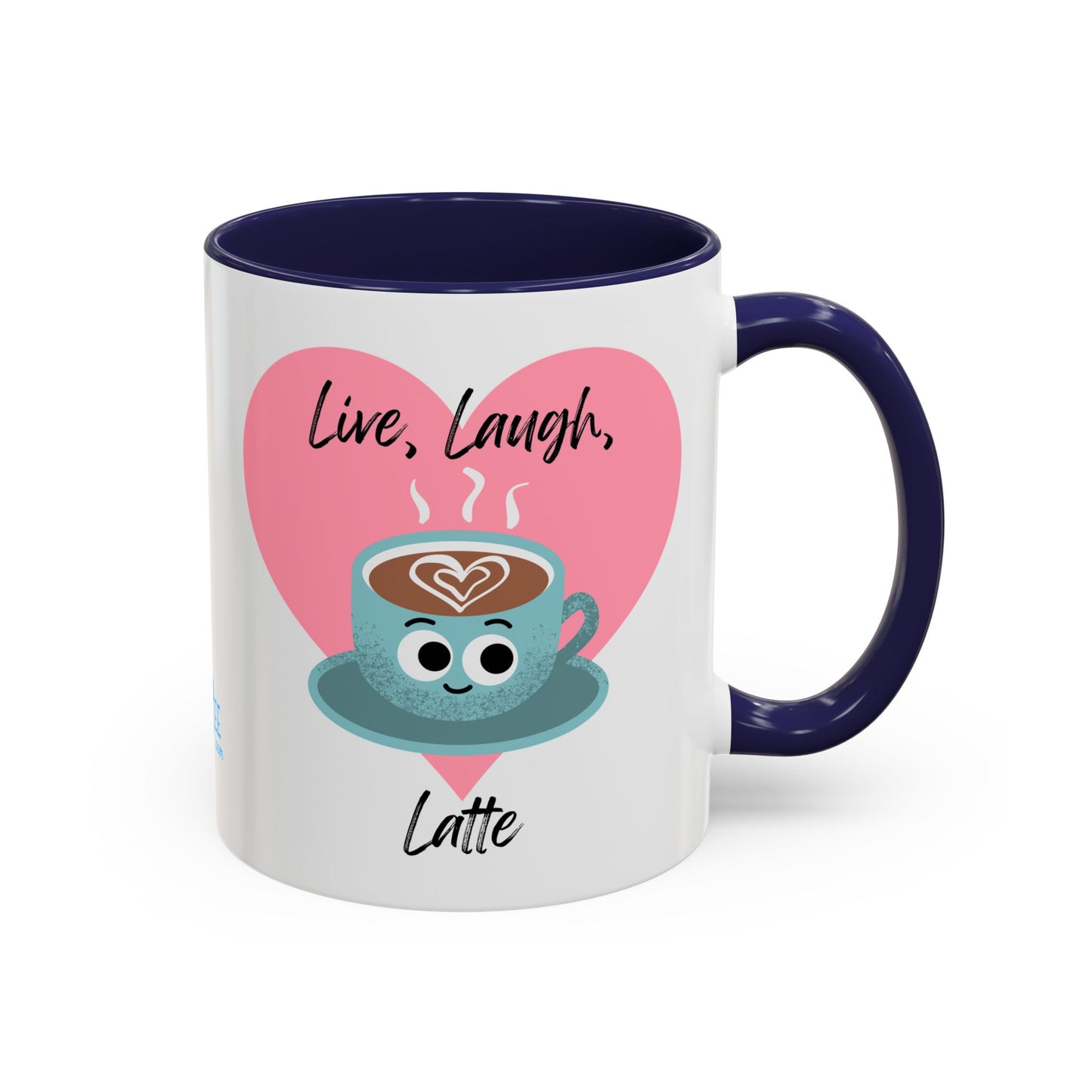 Live Laugh Latte Coffee Mug | Cute Mug, Funny Gift, Hot Beverage Cup, Coffee Lover Gift, Heartwarming Decor