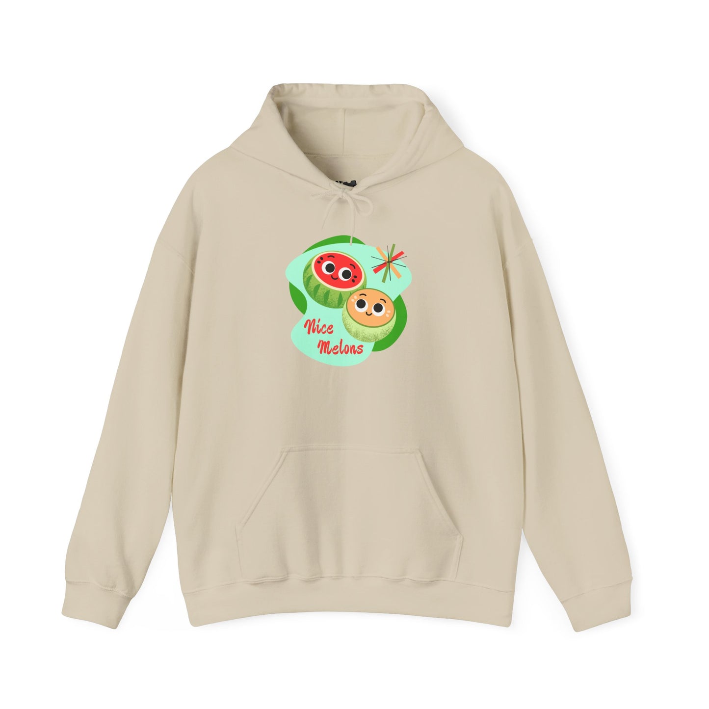 Cute Retro Fruit Hoodie for Friends, Cozy Unisex Pullover, Funny Casual Wear, Gift for Fruit Lovers