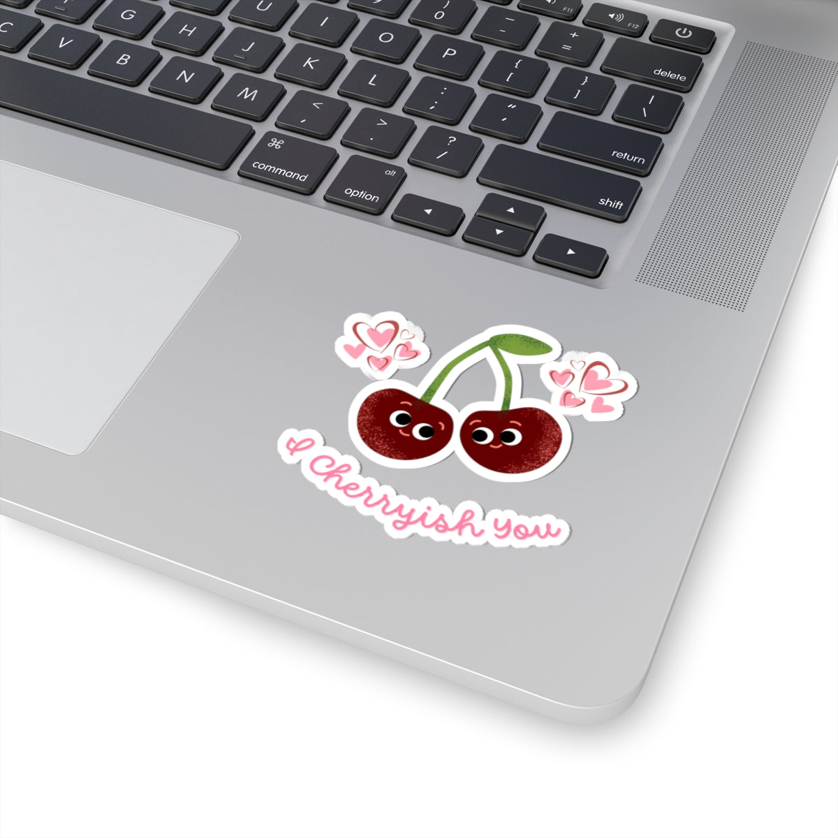 Cute Cherry Kiss-Cut Stickers | I Cherrish You | Laptop Decor, Phone Accessories, Gift for Her, Valentine's Day