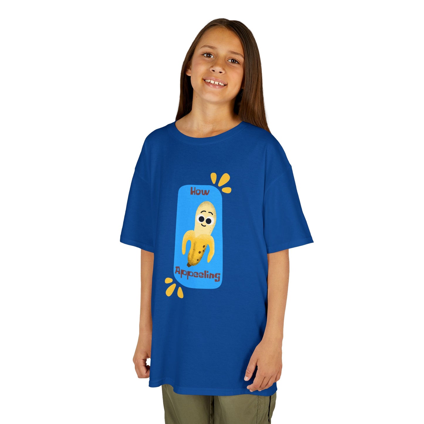 Kids Funny Graphic Tee with 'How Appeeling' Banana Pun Design | Playful Shirt for Children | Gift for Birthdays