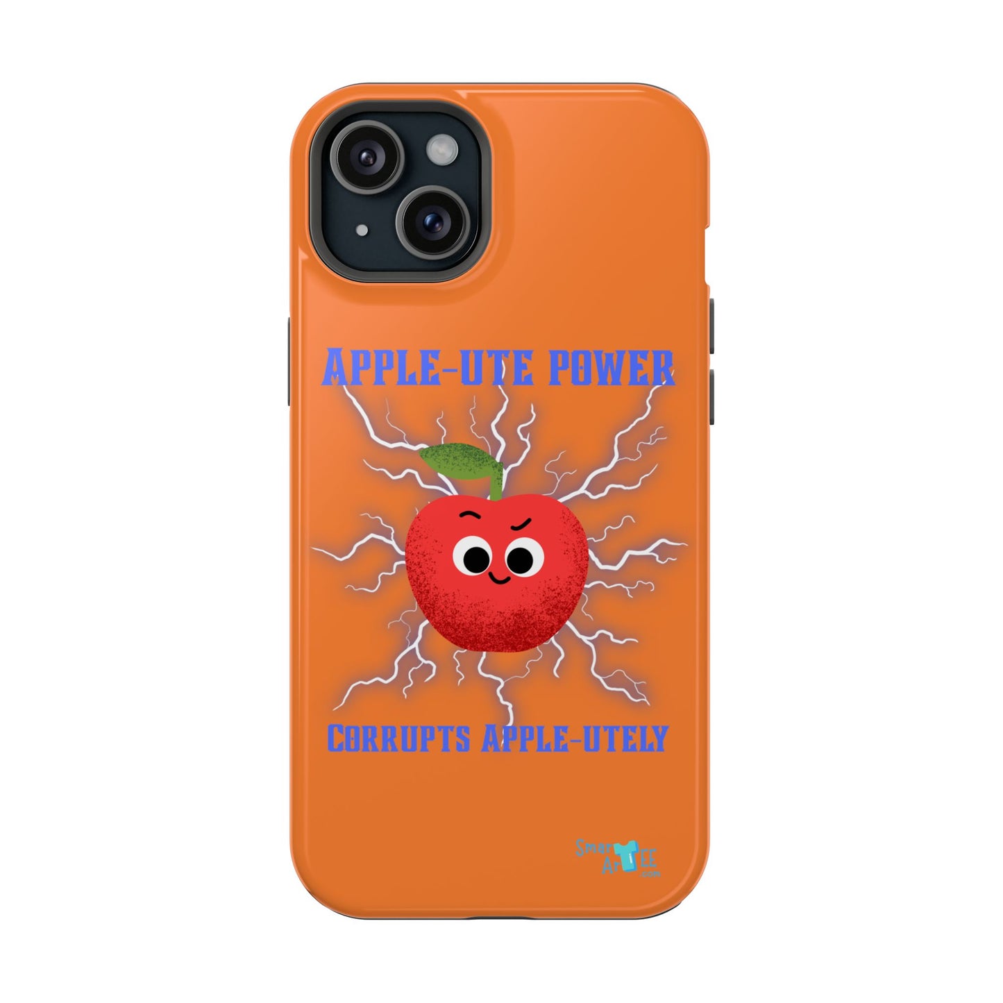 Impact-Resistant Phone Case with Apple Power Design, Cute Phone Protector, Funky Gift for Teens, Fun Accessory, Vibrant Tech Case