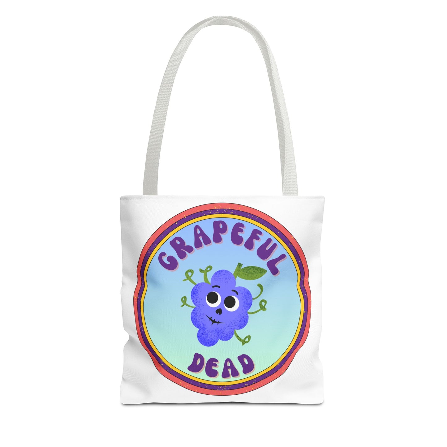 Whimsical Tote Bag with Grapeful Dead Design | Eco-Friendly Shopping Bag, Gift for Music Lovers, Festival Tote, Everyday Carryall