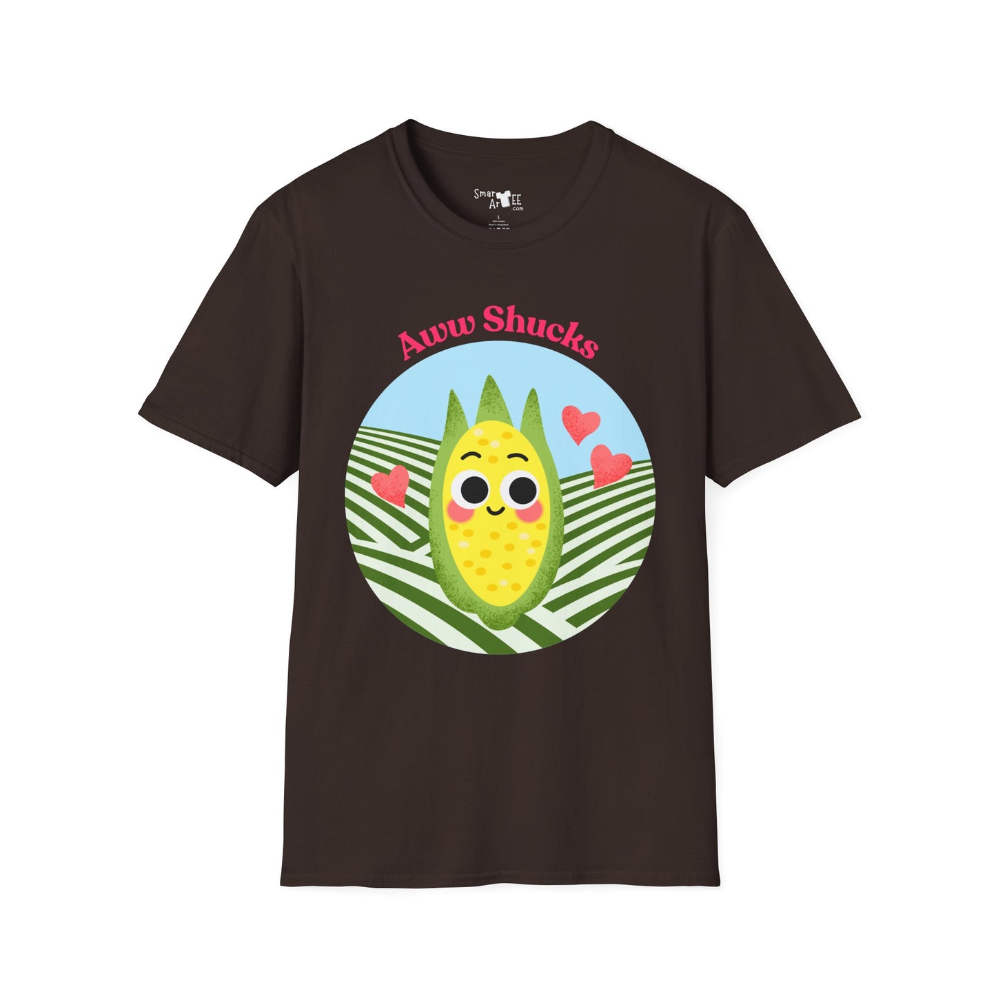 Cute Corn Cobb Graphic T-Shirt, Perfect Gift for Friends, Summer Fun Shirt, Casual Daily Wear, Aww Shucks Design