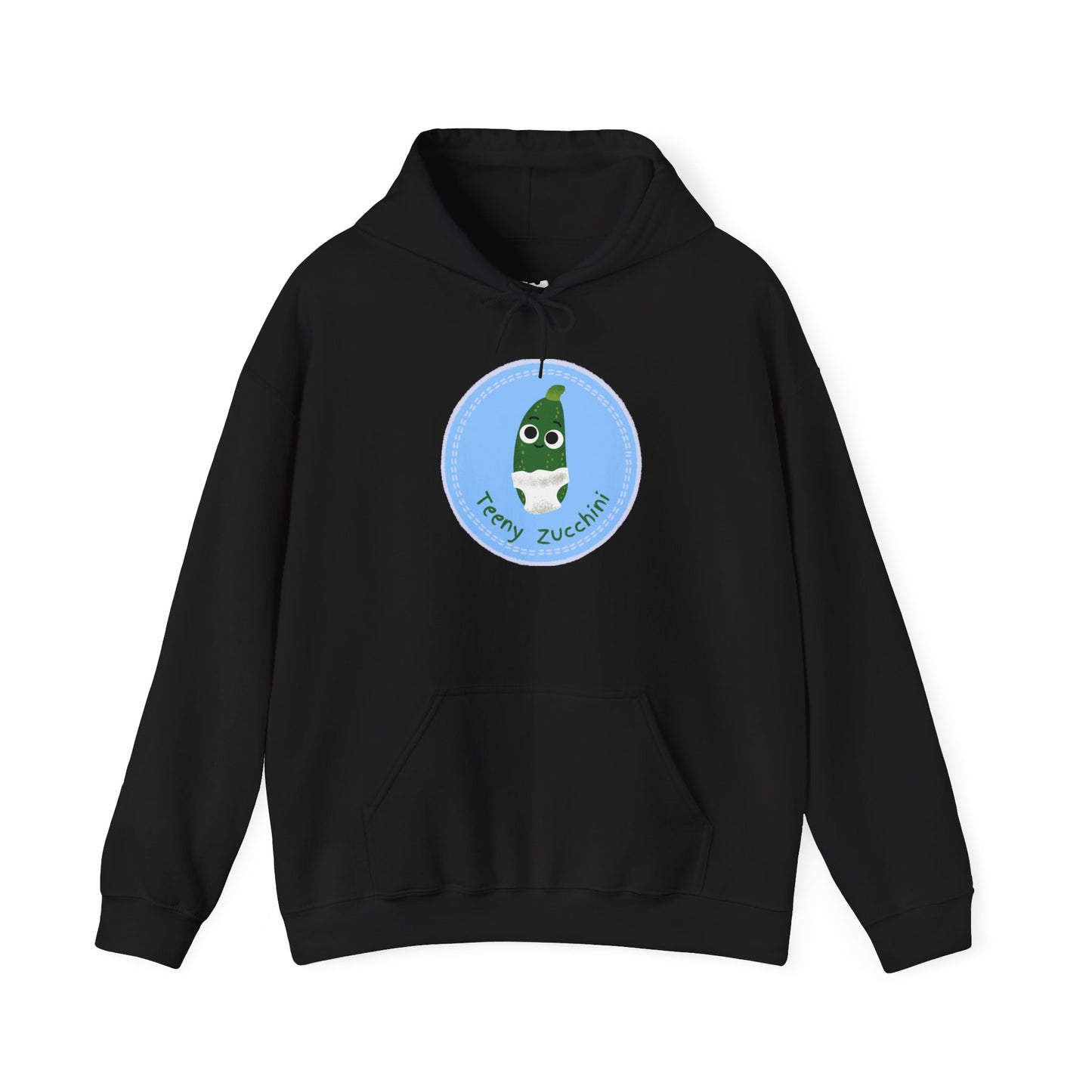 Funny Zucchini Hoodie, Cute Unisex Pullover, Vegetable Humor Apparel, Perfect Gift for Foodies, Fall Fashion Hoodie
