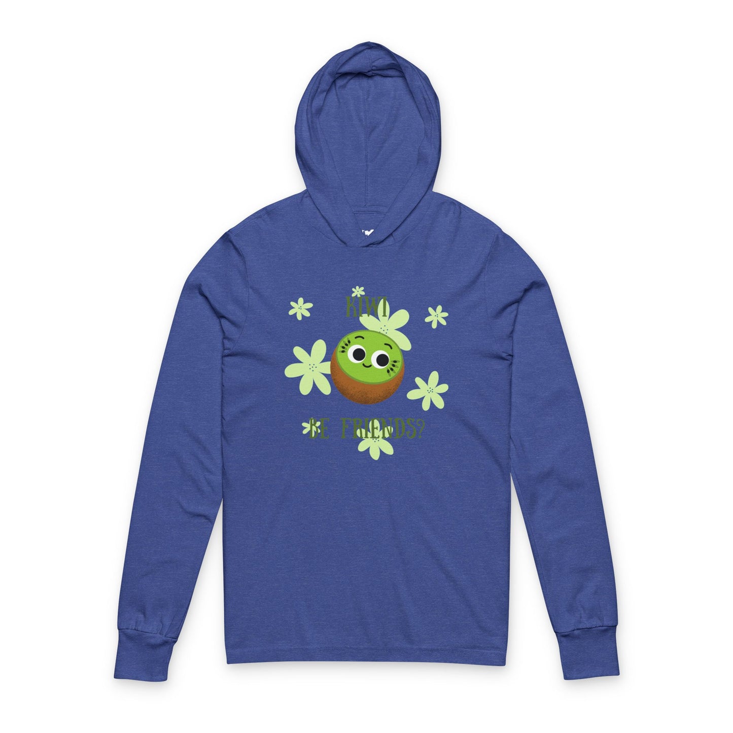 Cute Kiwi Friends Unisex Hooded Long Sleeve Shirt, Perfect for Casual Wear, Gifts for Friends, Spring Fashion, Fruit Lovers