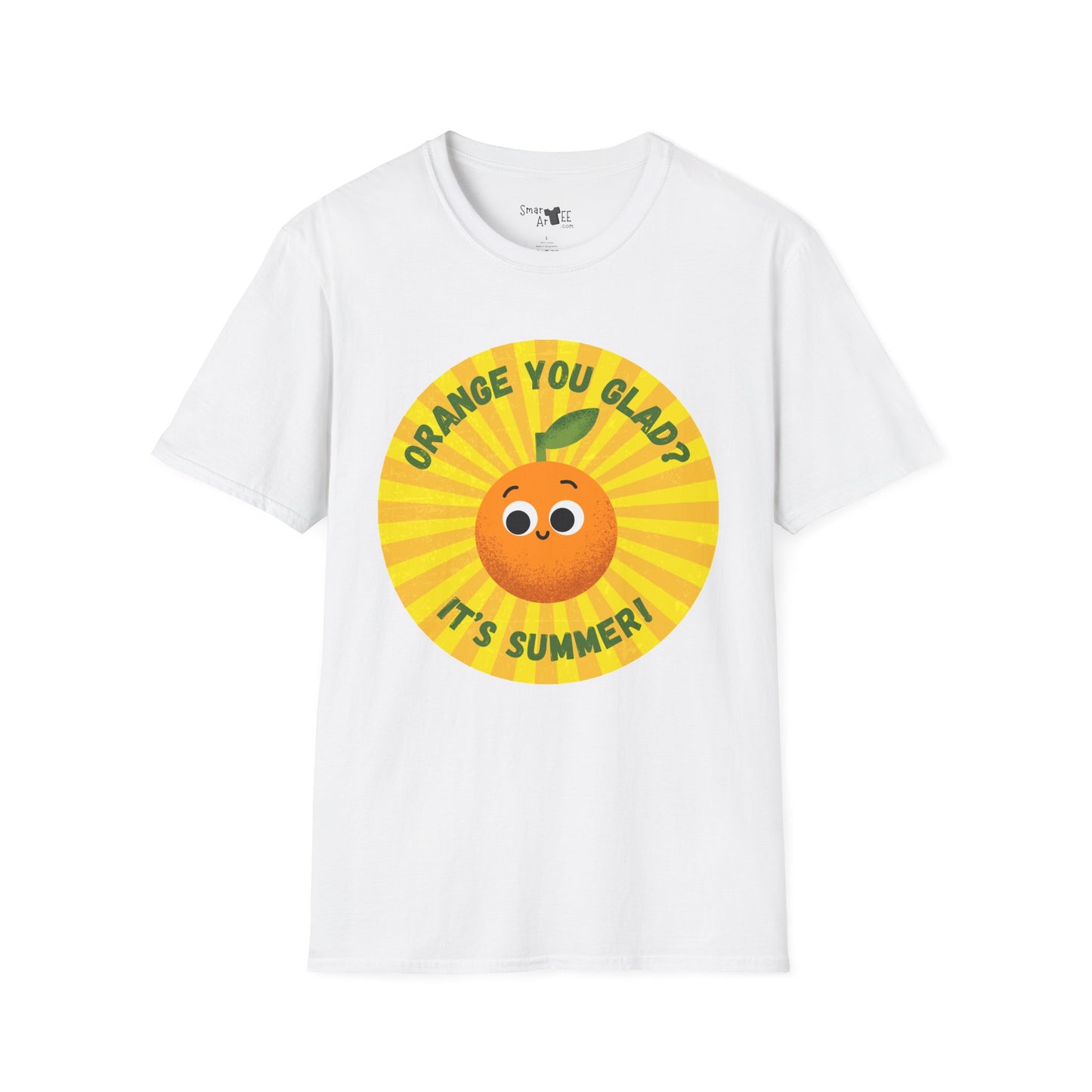Summer Vibes T-Shirt - Fun Orange You Glad Design, Casual Tee, Gift for Kids, Family Gatherings, Seasonal Wear, Summer Celebrations