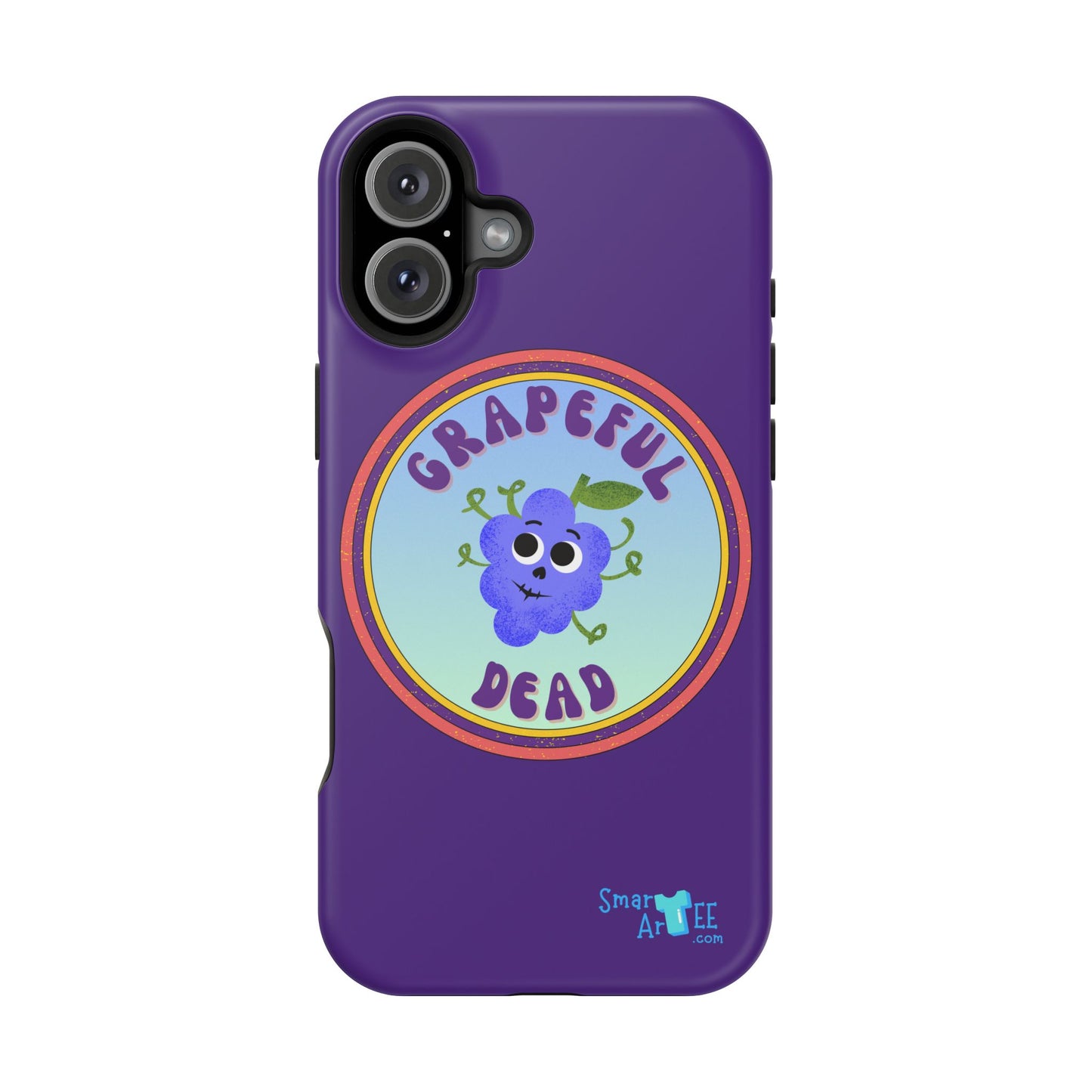 Whimsical Phone Case Featuring Grapeful Dead Design, Unique Protective Cover, Gift for Music Lovers, Fun Accessory for Festivals