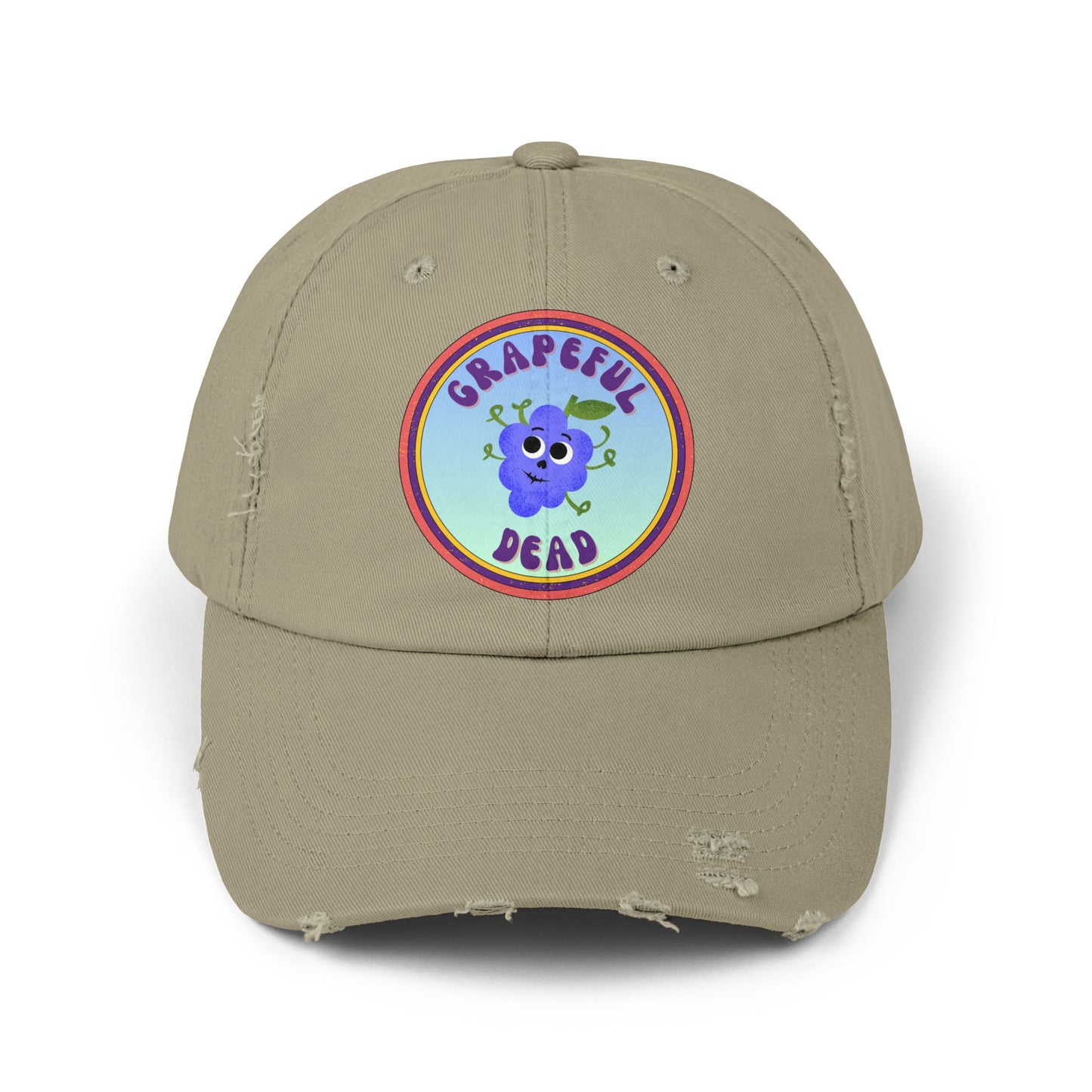 Grateful Dead Distressed Cap, Trendy Unisex Baseball Hats, Vintage Style Cap, Music Festival Accessory, Gift for Dead Heads, Summer Essentials