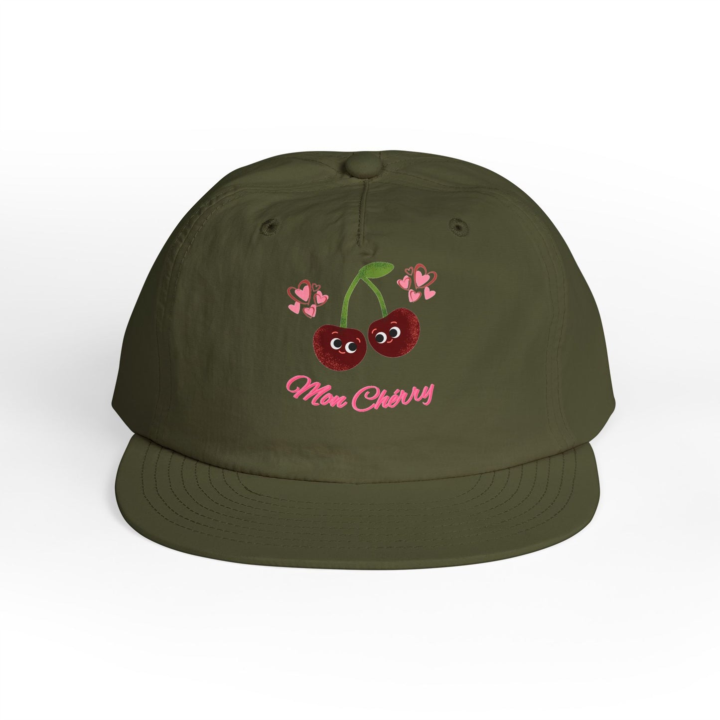 Cherry Blossom Surf Cap | Cute Beach Hat, Summer Accessory, Trendy Gift for All Ages, Adjustable Snapback, Fun Vacation Gear