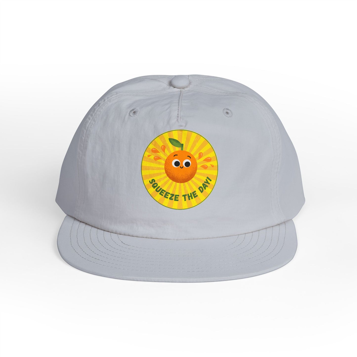 Squeeze the Day Surf Cap, Beach Hat, Summer Accessories, Bright Summer Vibes, Gift for Surfers, Fun Outdoor Gear