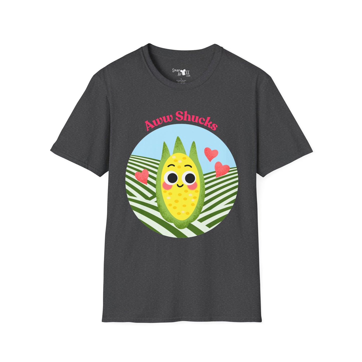 Cute Corn Cobb Graphic T-Shirt, Perfect Gift for Friends, Summer Fun Shirt, Casual Daily Wear, Aww Shucks Design