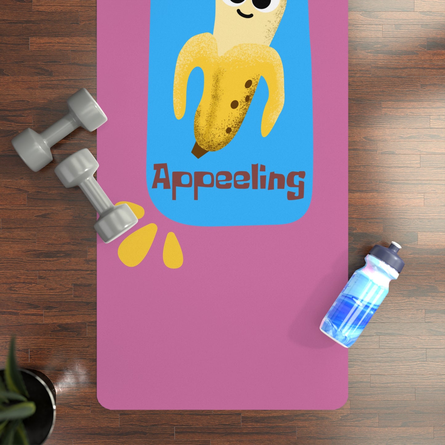 Whimsical Yoga Mat - Fun Banana Pun Design for Fitness Enthusiasts, Gift for Yogis, Exercise Accessory, Home Gym Decor, Unique Workout Mat