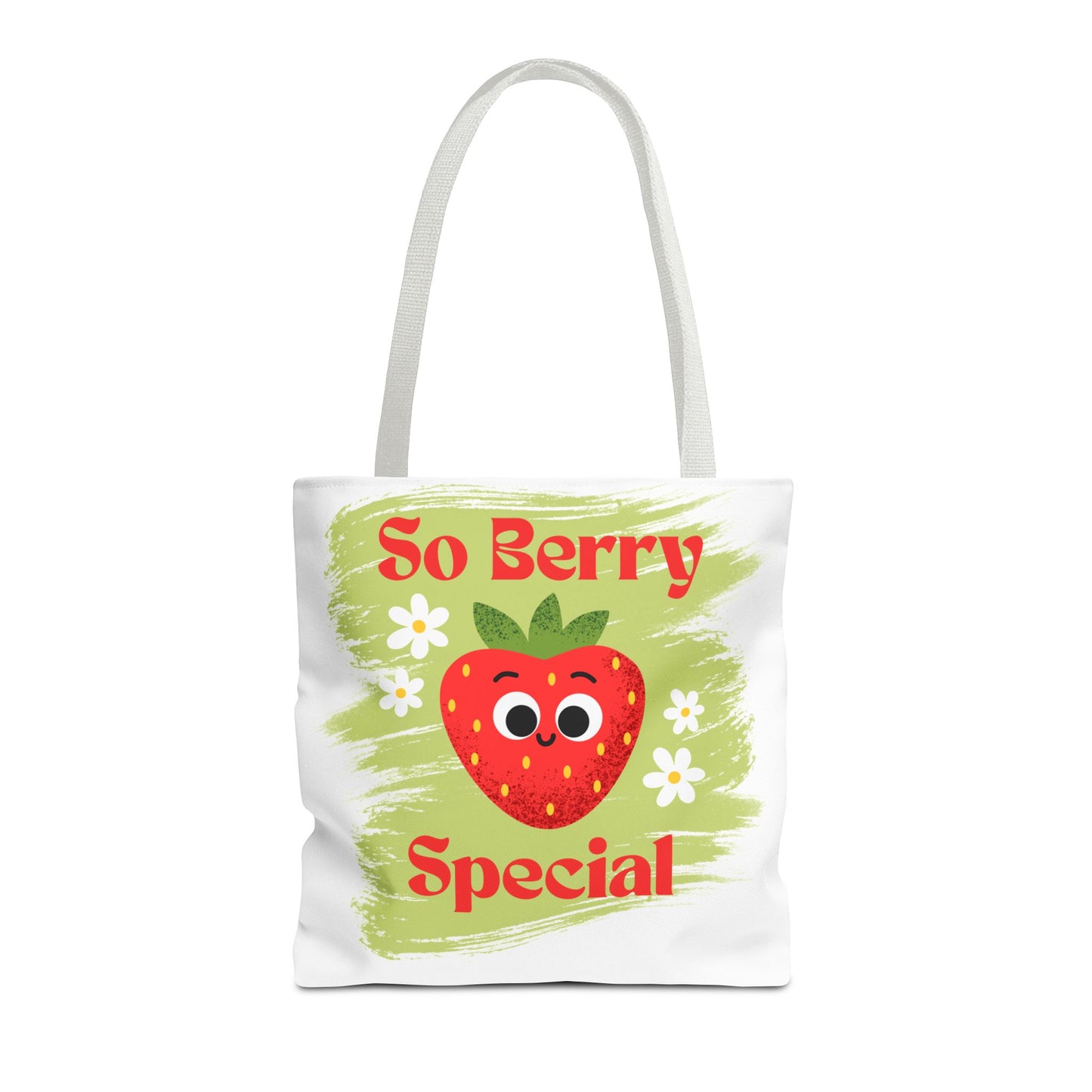 Cute Strawberry Tote Bag - So Berry Special, Tote, Eco-Friendly Bag, Shopper Bag, Beach Bag, Gift for Her