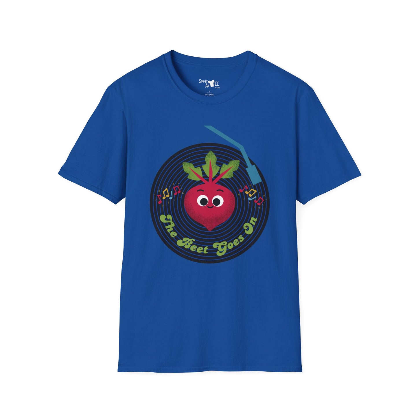 Fun and Whimsical Beet-Themed Unisex Softstyle T-Shirt, Perfect Gift for Fun Lovers, Music Enthusiasts, and Gardeners