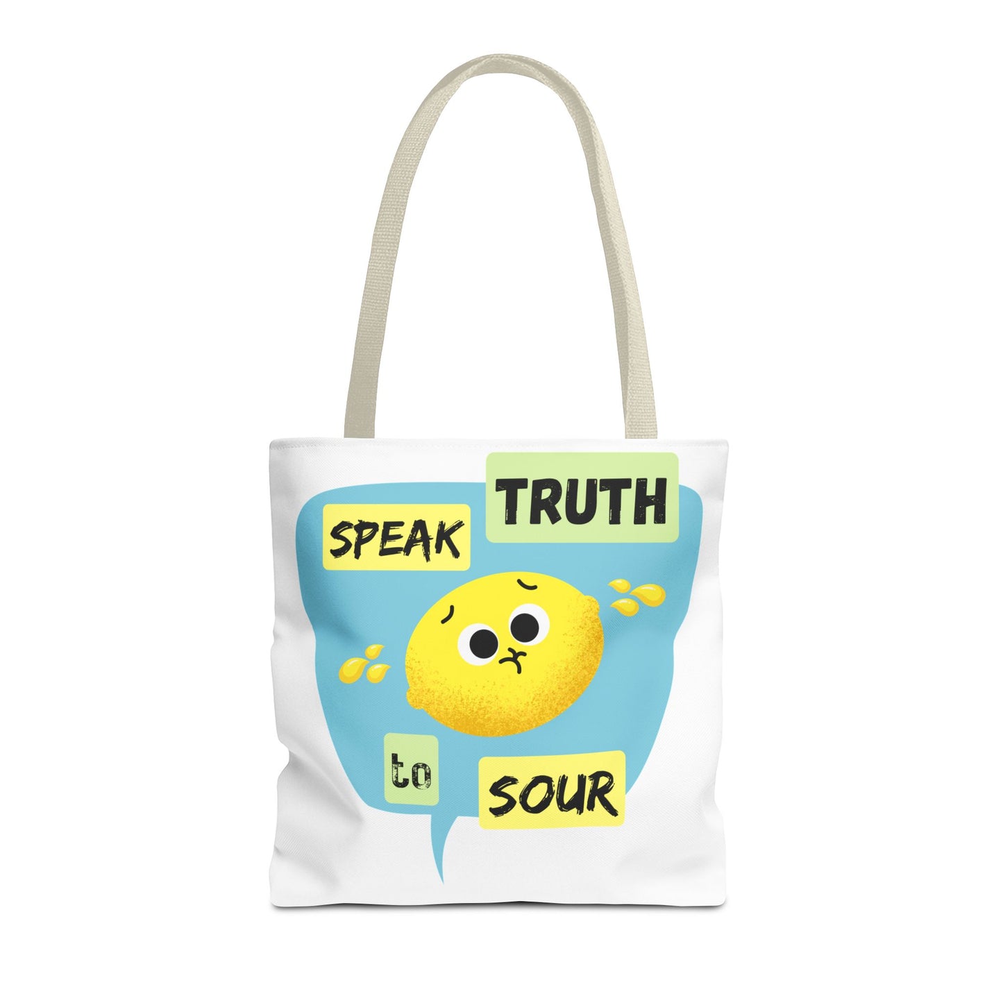 Cheerful Tote Bag with Motivational Quote, Perfect Gift for Friends, Essential Everyday Bag, Inspirational Gift, Fun Shopping Bag