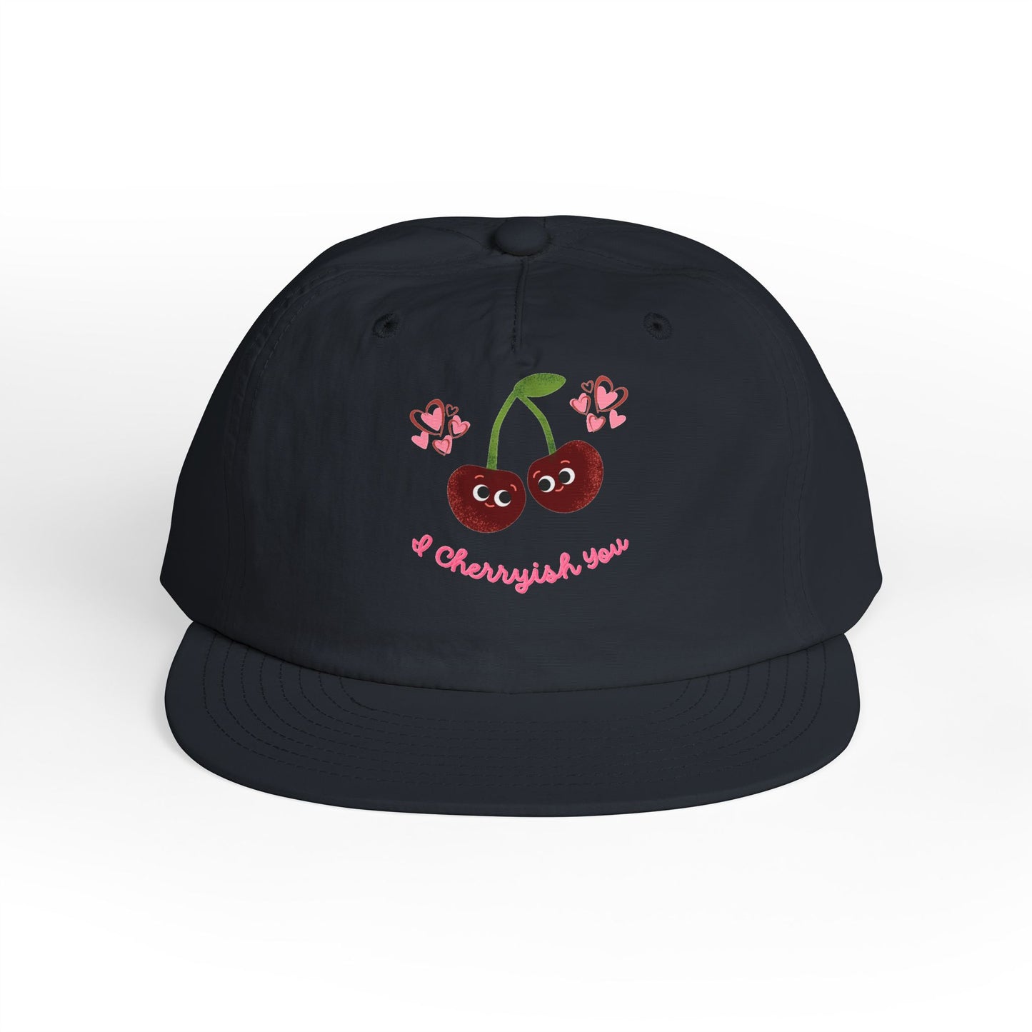 Charming Cherry Surf Cap – Perfect for Summer, Beach Days Hat, Outdoor Adventures, Gift for Surf Lovers, Adjustable Snapback Hat