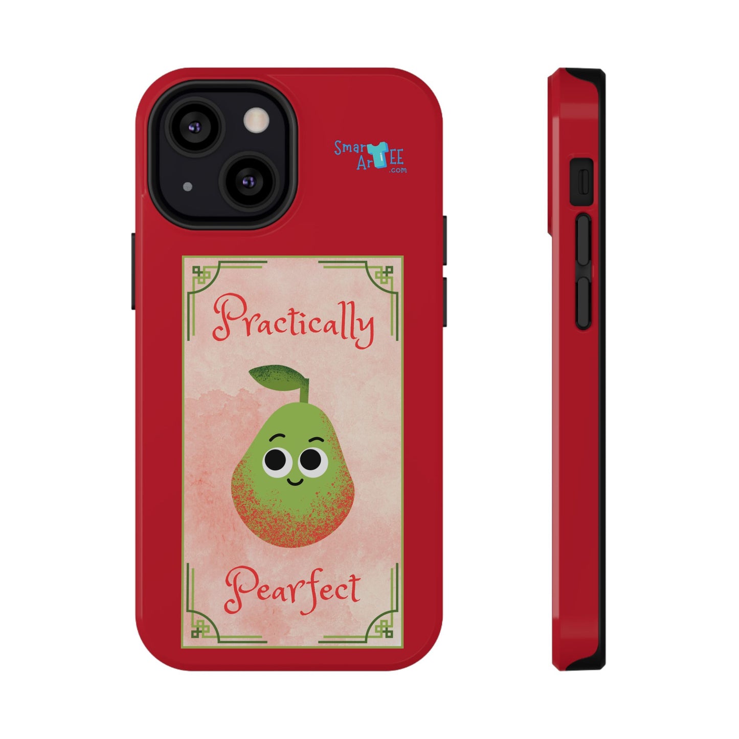 Cute Impact-Resistant Phone Case - Practically Pearfect, Fun Gift for Kids, Durable Phone Cover, Unique Phone Accessory, Youthful Style