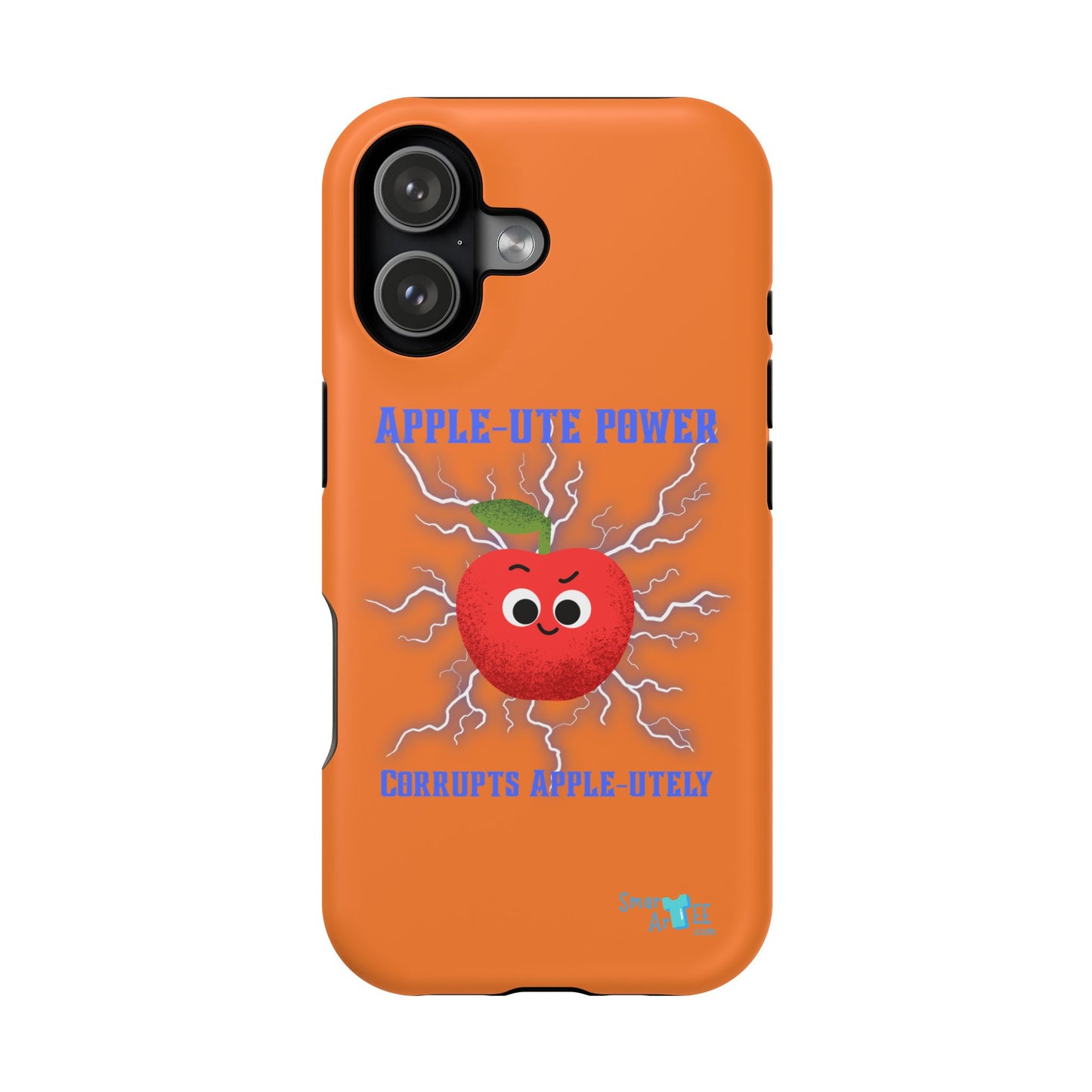 Impact-Resistant Phone Case with Apple Power Design, Cute Phone Protector, Funky Gift for Teens, Fun Accessory, Vibrant Tech Case