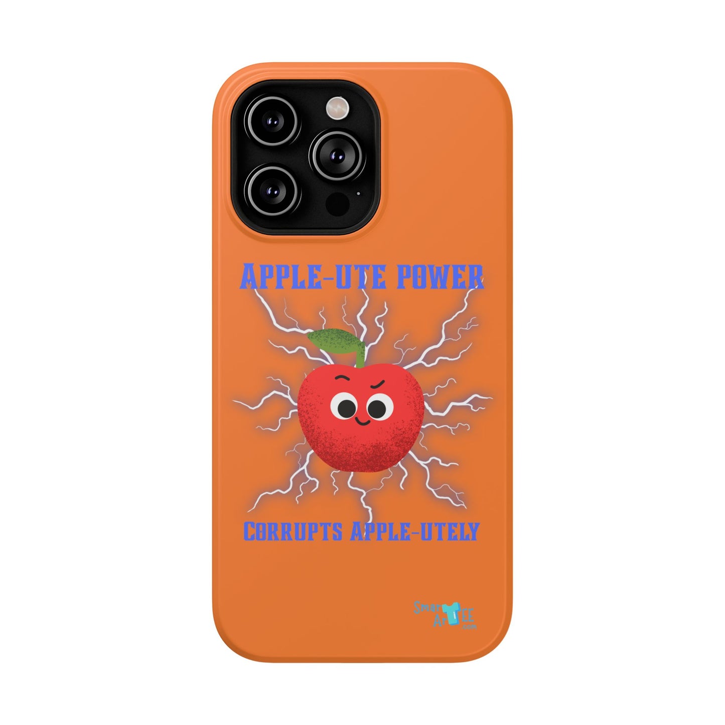 Impact-Resistant Phone Case with Apple Power Design, Cute Phone Protector, Funky Gift for Teens, Fun Accessory, Vibrant Tech Case