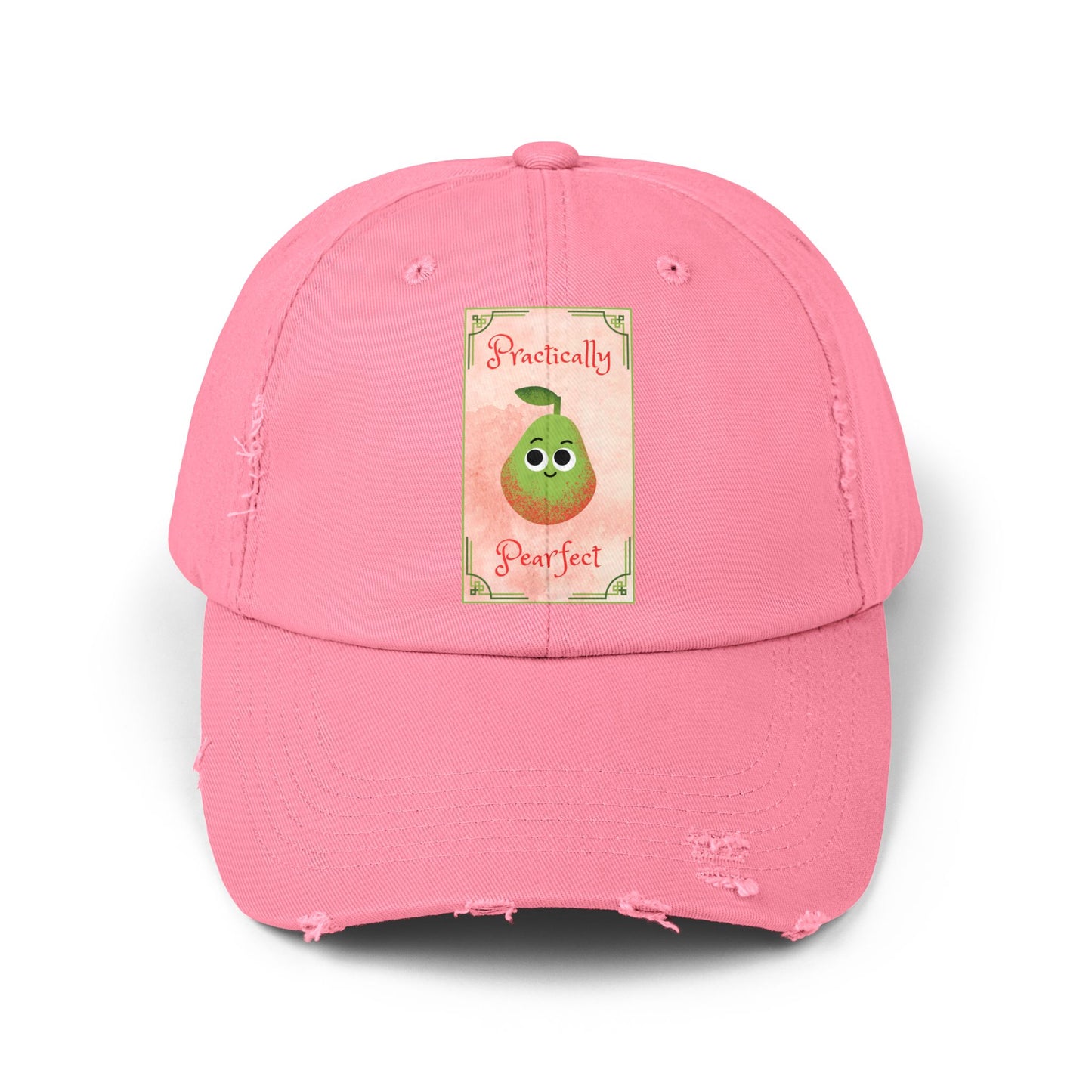 Practically Perfect Distressed Cap, Cute Casual Hats, Gift for Friends, Stylish Accessories, Everyday Wear