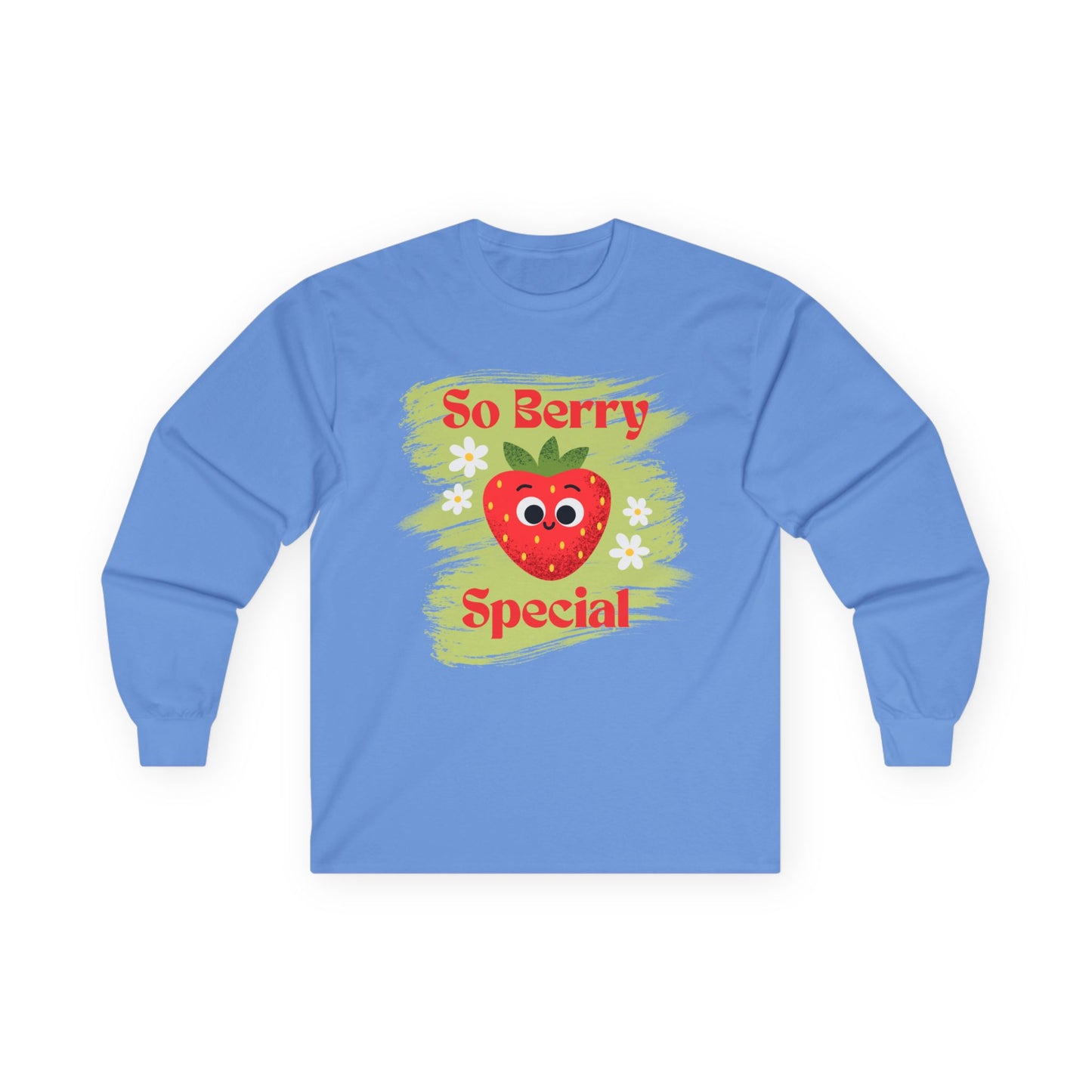 So Berry Special Long Sleeve Tees | Cute Strawberry Graphic Tee, Unisex Family Apparel, Summer, Gift for Friends, Love and Friendship