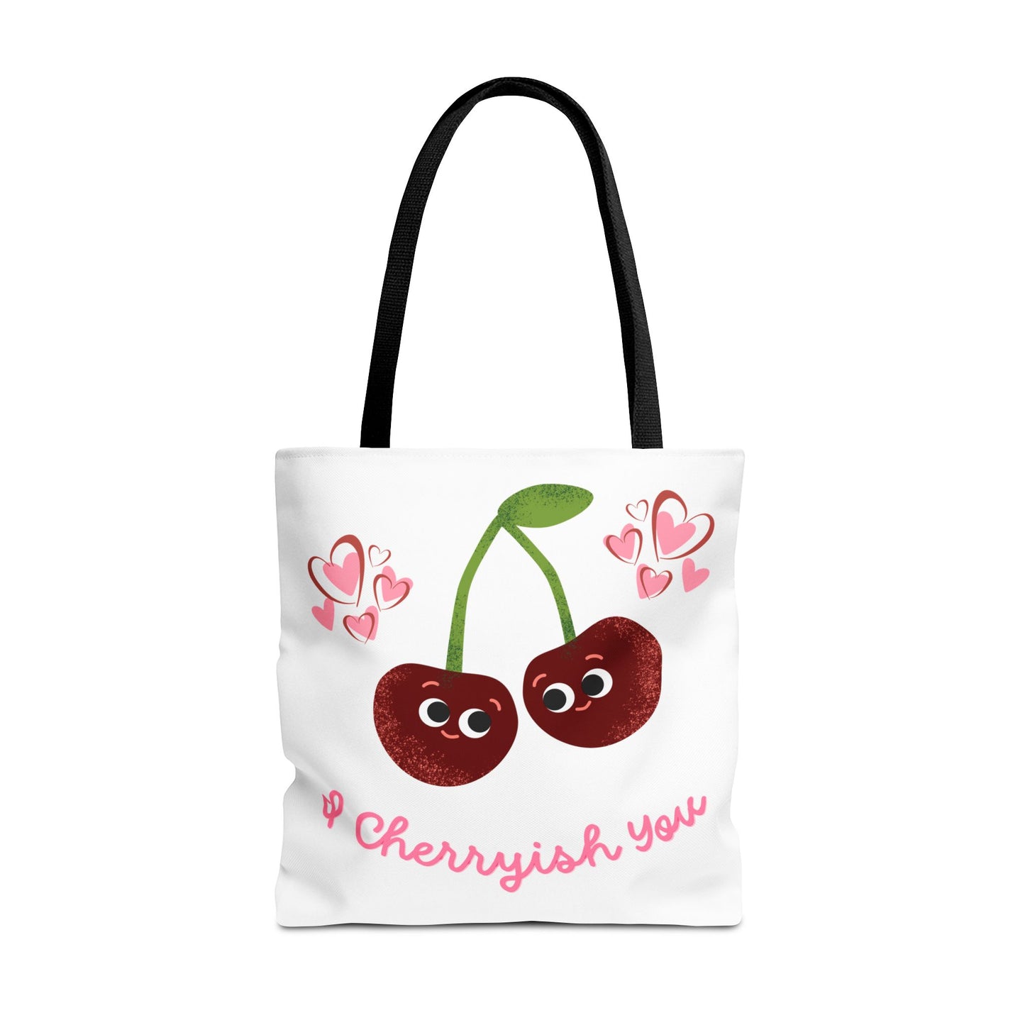 Cherryish You Tote Bag - Cute Cherry Design, Eco-Friendly Shopping Bag, Fun Gift for Friends, Valentine's Day, Summer Vibes