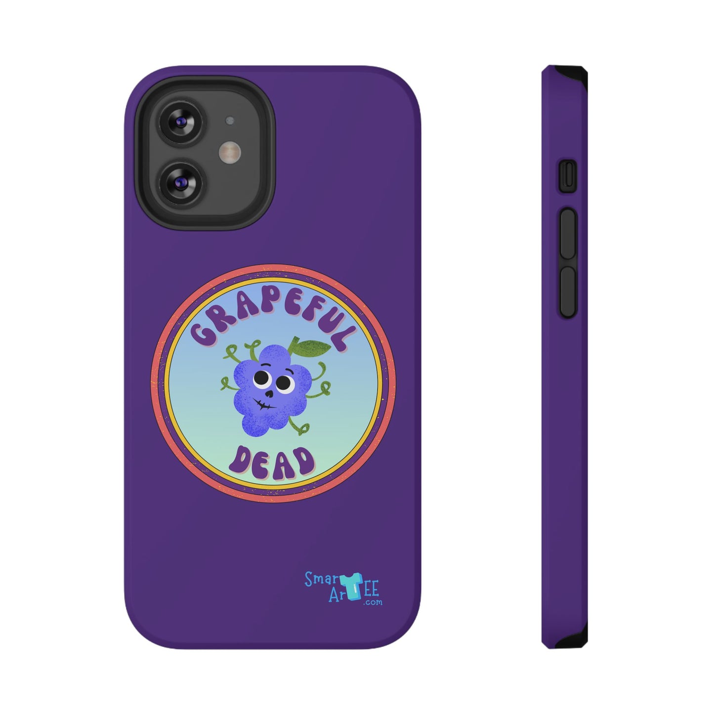 Whimsical Phone Case Featuring Grapeful Dead Design, Unique Protective Cover, Gift for Music Lovers, Fun Accessory for Festivals