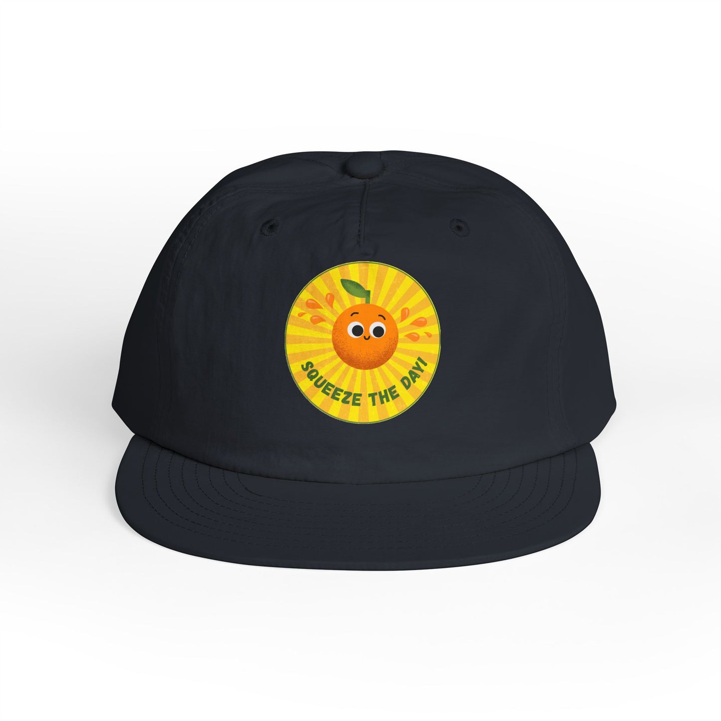Squeeze the Day Surf Cap, Beach Hat, Summer Accessories, Bright Summer Vibes, Gift for Surfers, Fun Outdoor Gear