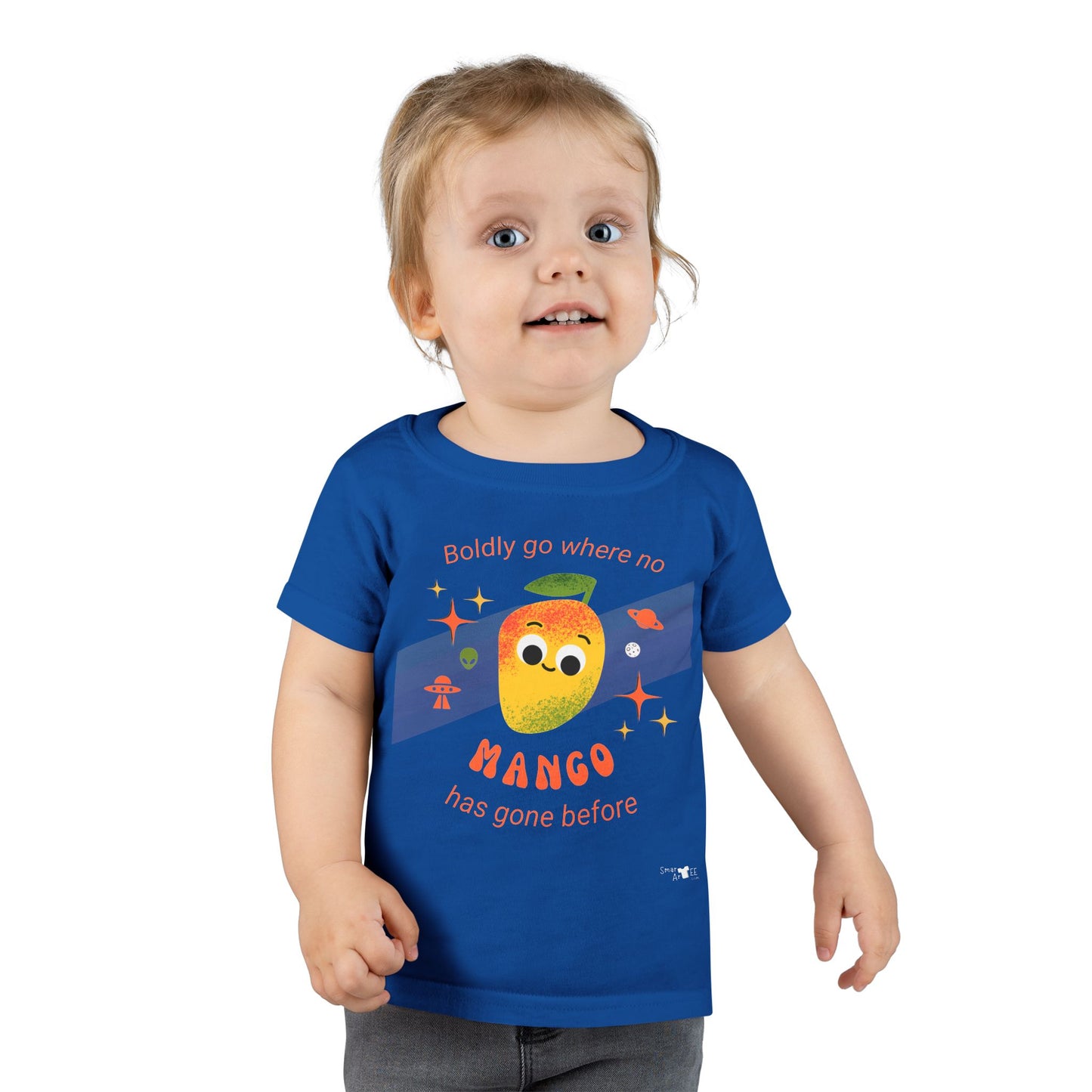 Cute Mango Toddler Shirt, Kids Summer Tee, Fruit Pun Graphic Shirt, Gift for Toddlers, Birthday Outfit, Playful Children's Apparel