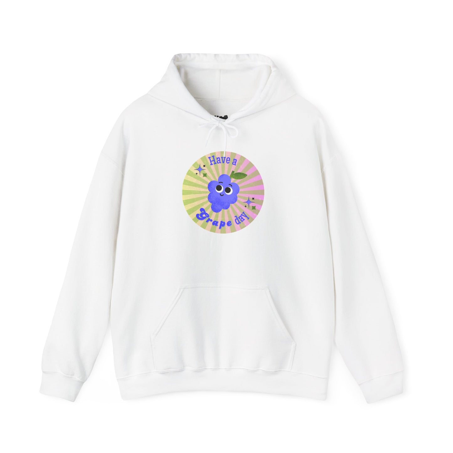 Cheerful Graphic Hoodie, Fun Casual Wear, Gift for Friends, Birthday, Cozy Apparel, Everyday Comfort