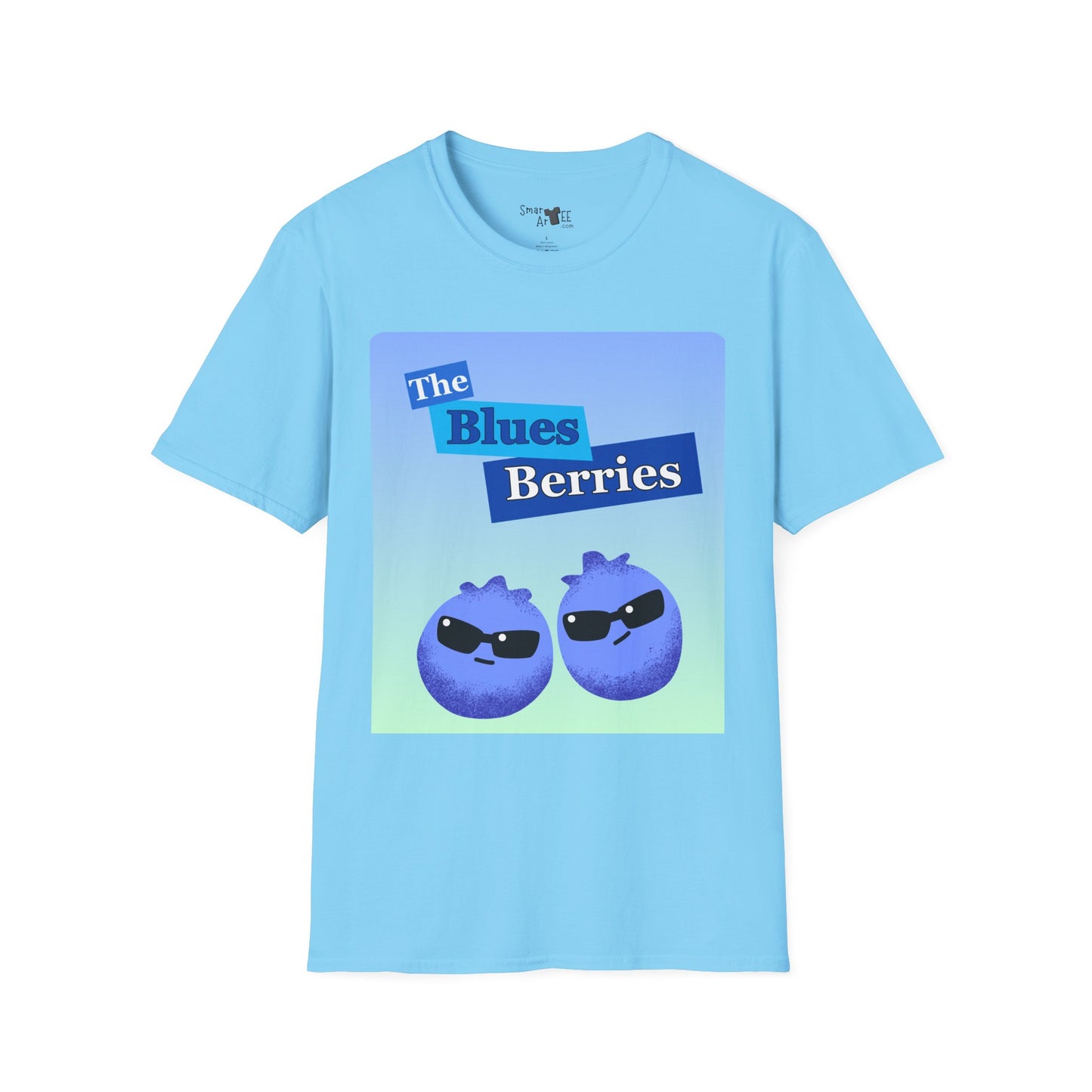 Cool Blues Berries T-Shirt, Funny Graphic Tee, Unisex Softstyle Shirt, Casual Wear, Gift for Blues Brothers Lovers