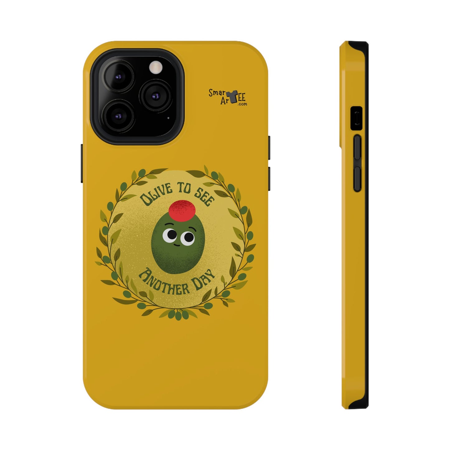 Cute Olive Phone Case, Impact-Resistant Phone Cover, Great Gift for All Ages, Trendy Cell Case, Fun Phone Accessory, Unique Olive Design