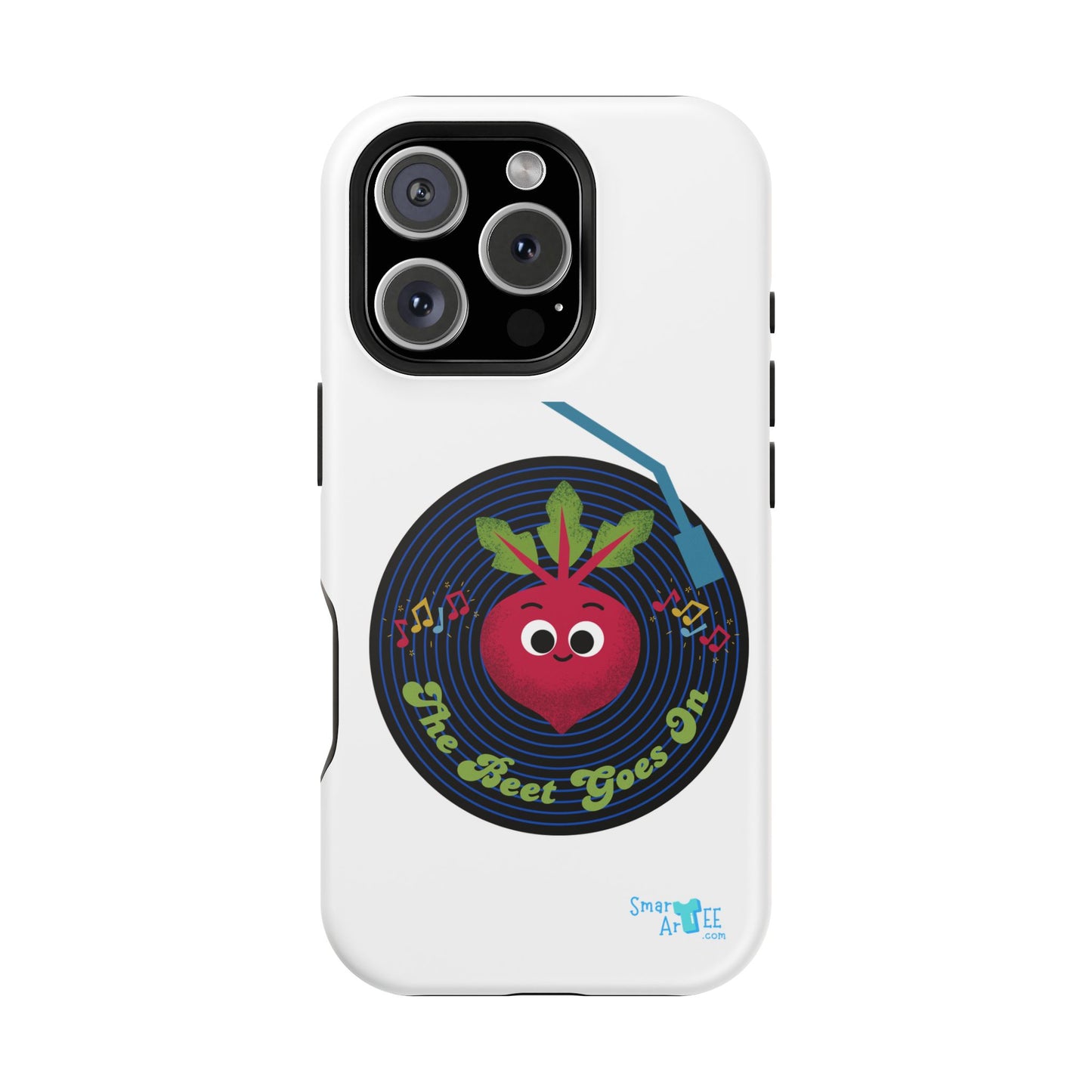 Fun Impact-Resistant Phone Cases - Unique Phone Accessories, Beet Pun Themed, Holiday Present